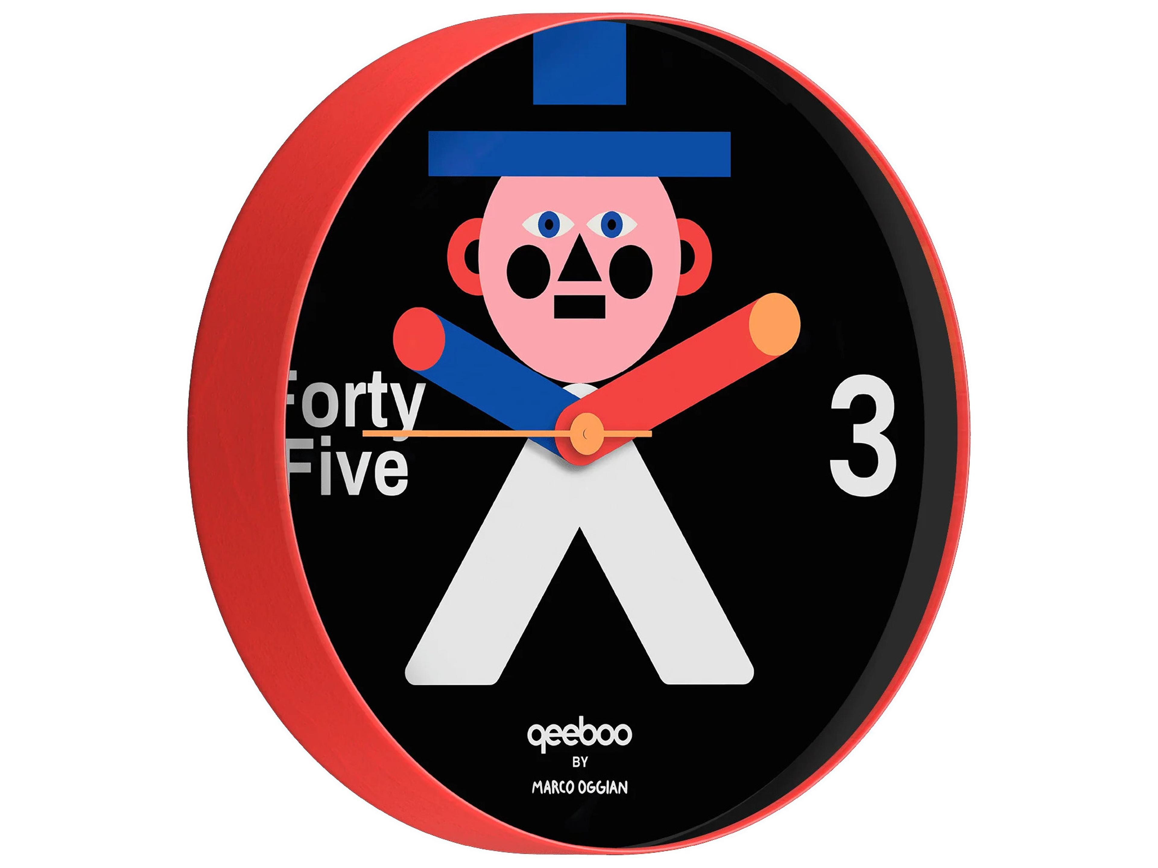 Qeeboo Oggian Mr. Wally Wall Clock