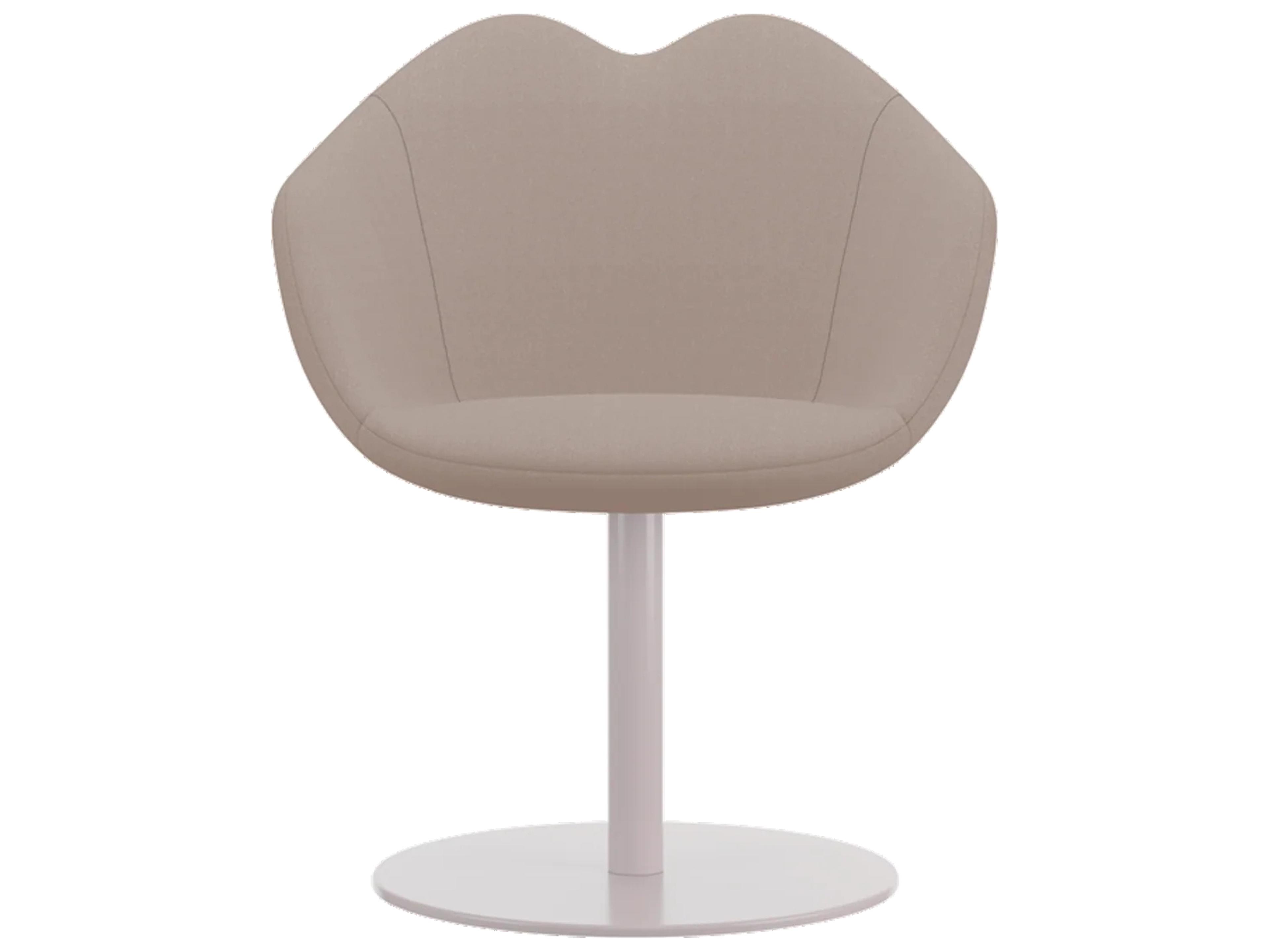 XOXO White Upholstered Arm Dining Chair