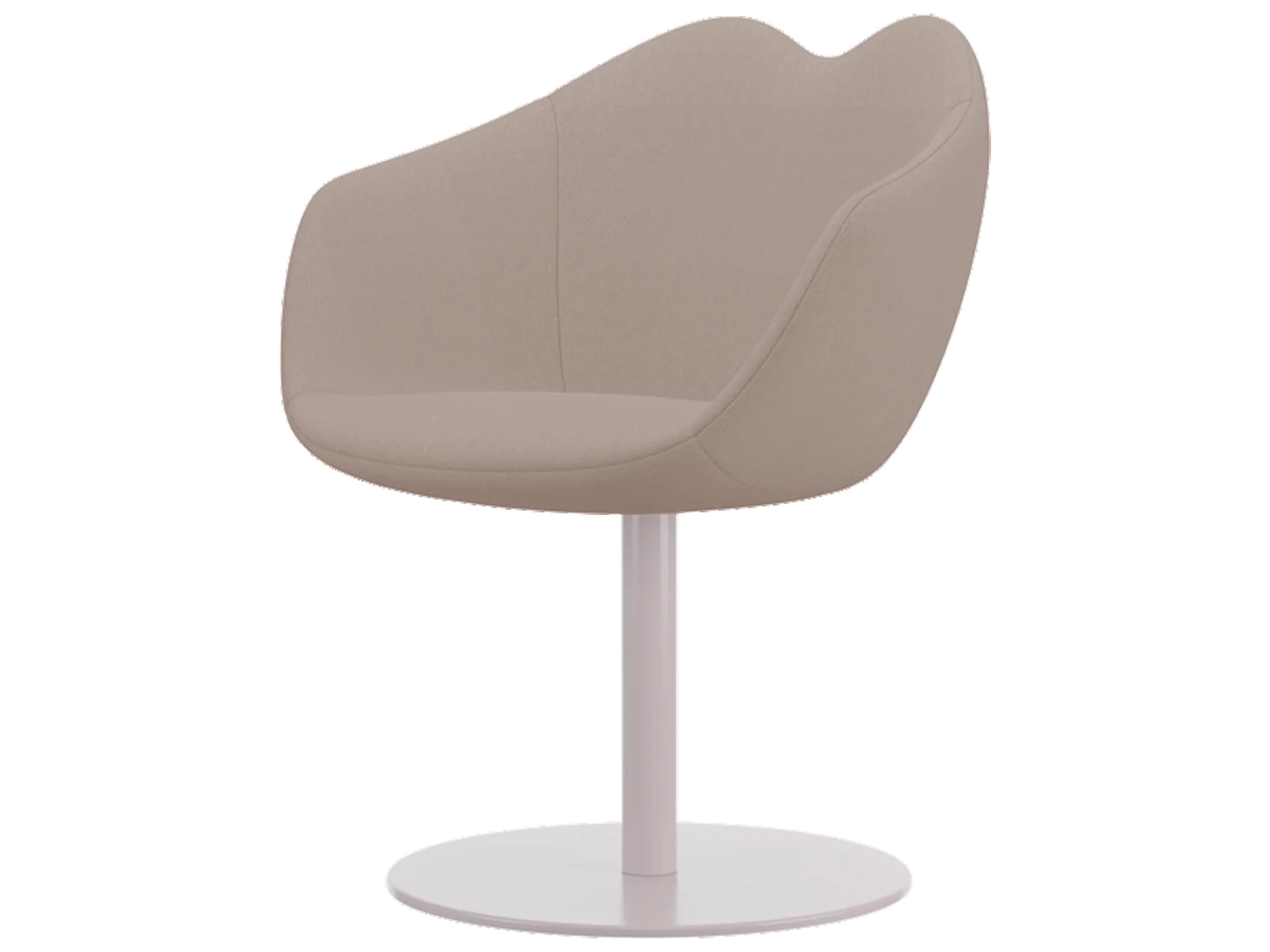 Qeeboo XOXO White Upholstered Arm Dining Chair