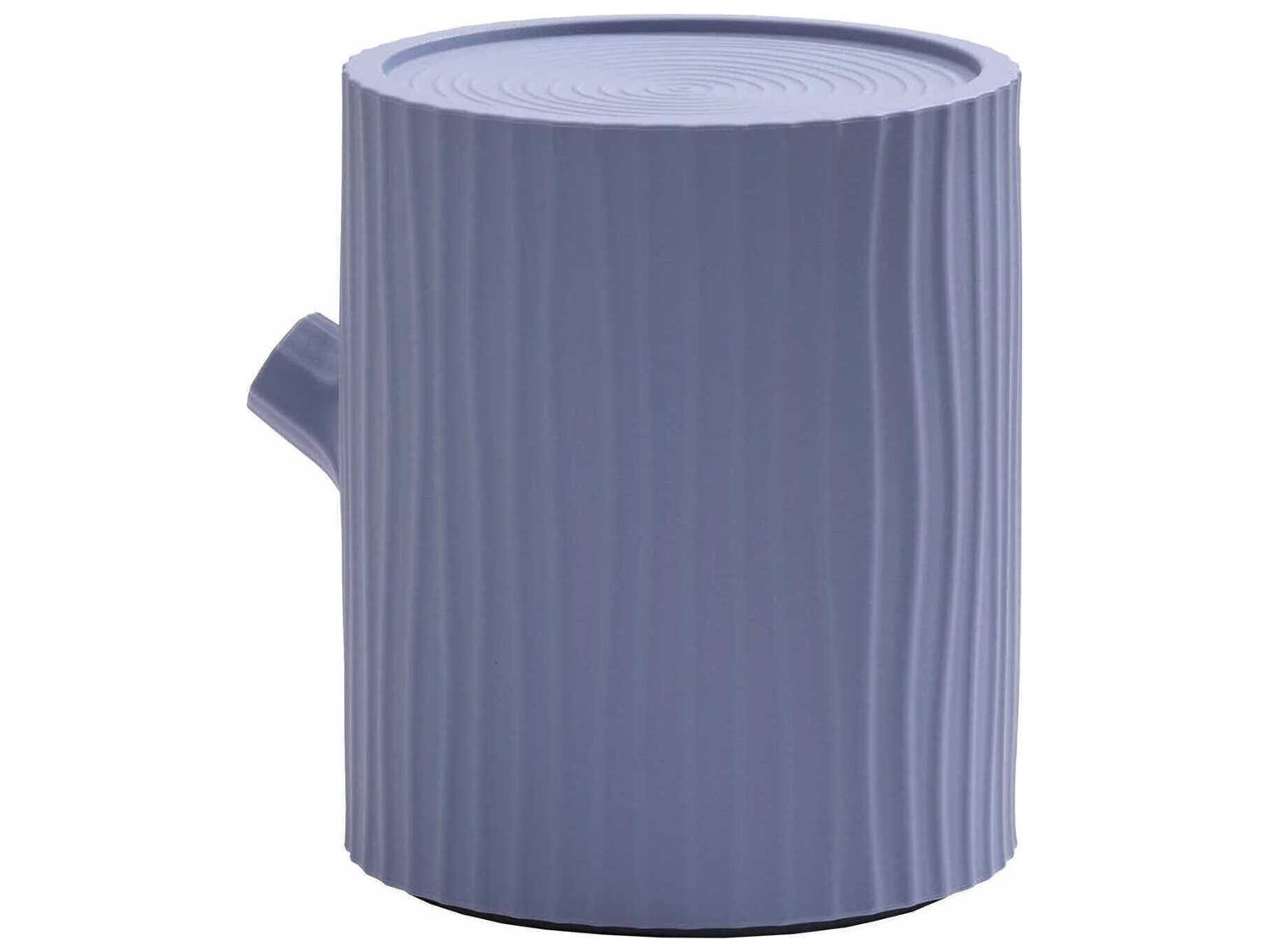 Qeeboo Tronco Round Plastic Blue Avio End Table