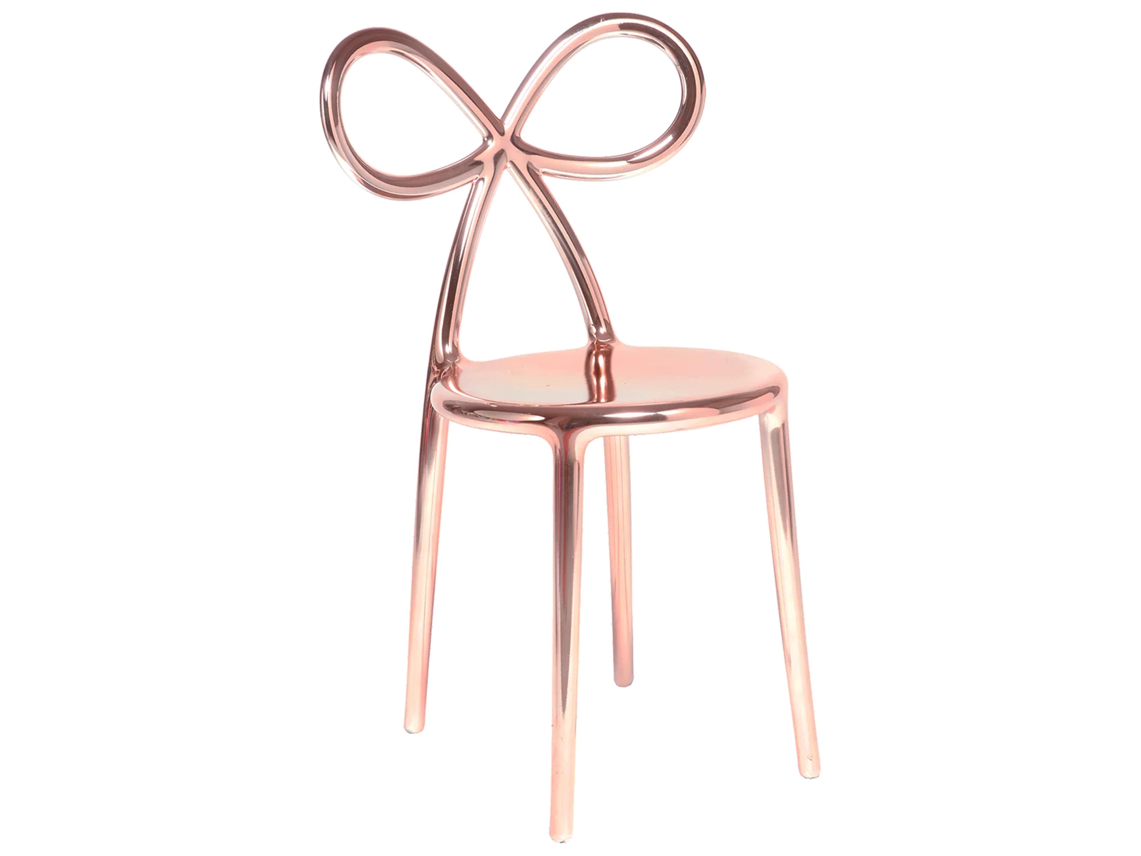 Ribbon Pink Armless Dining Chair