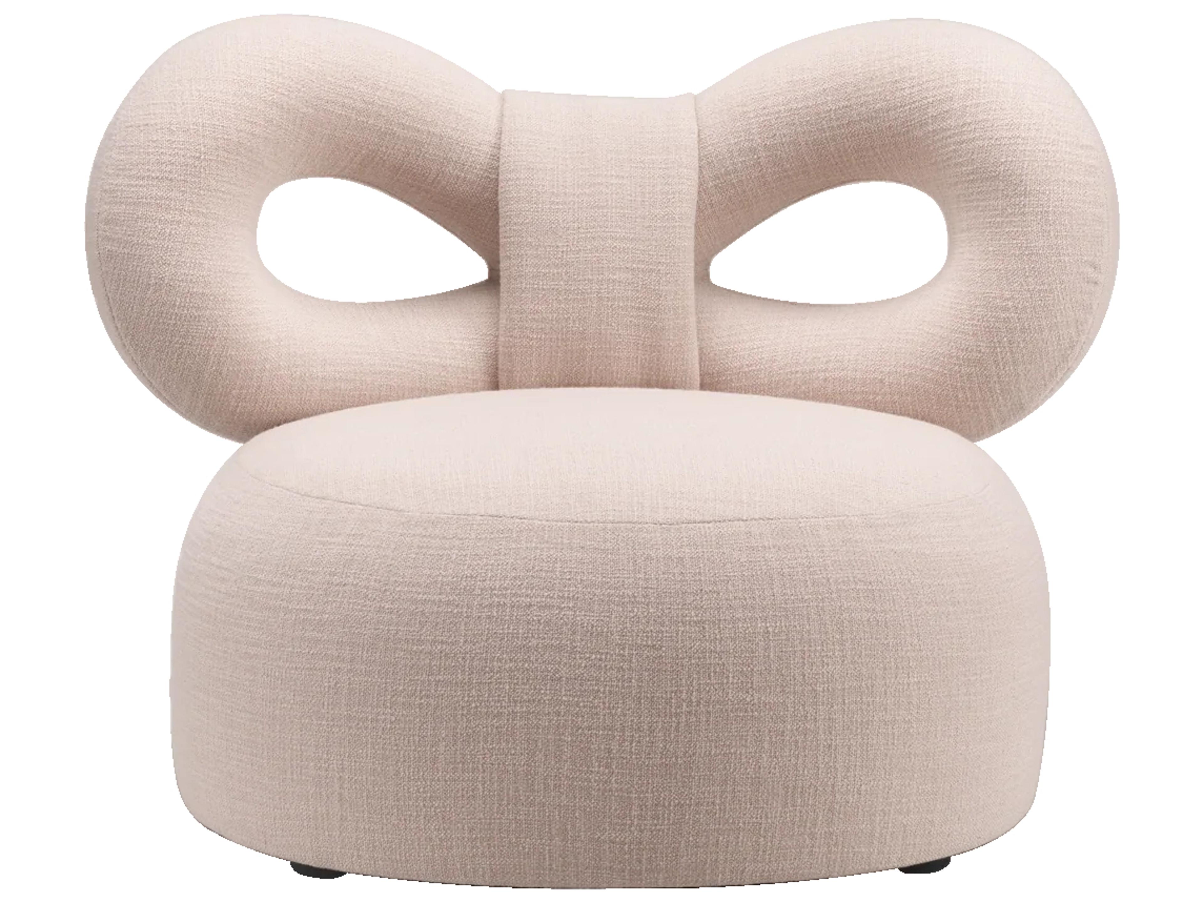 Ribbon Pink Accent Chair