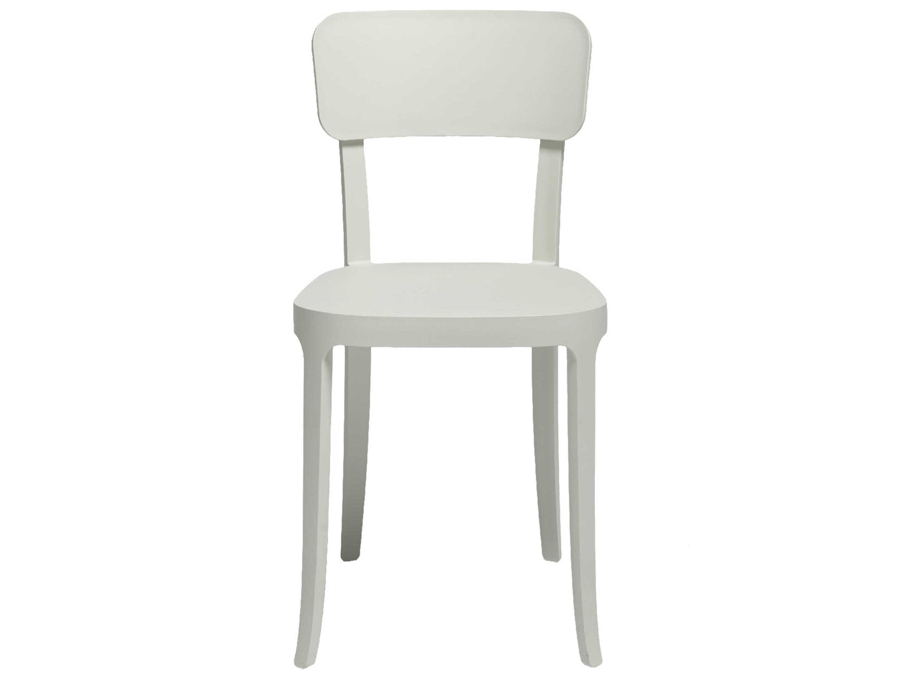 Qeeboo Outdoor K White Polypropylene Dining Chair (Set of 2)