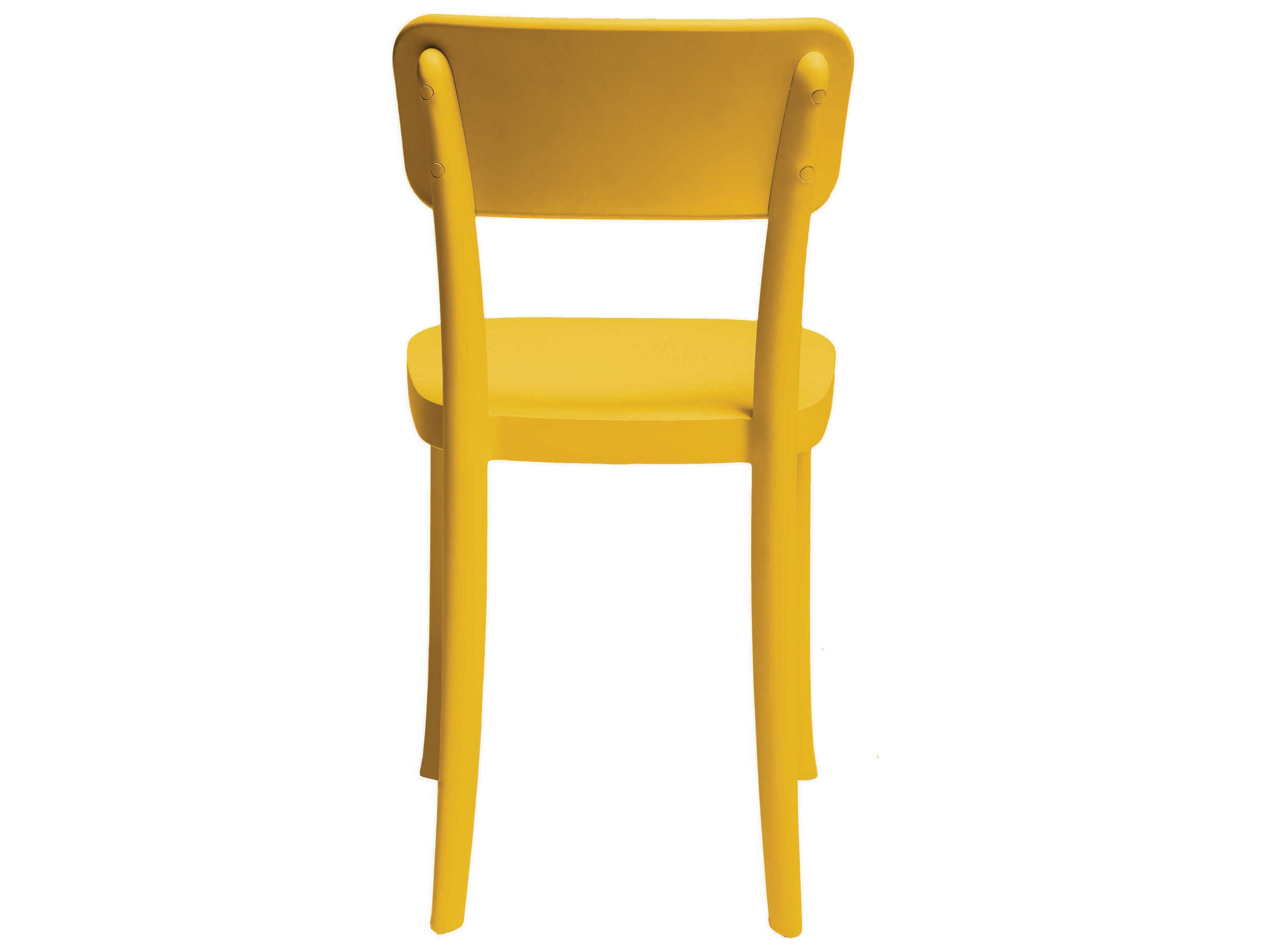 Qeeboo Outdoor K Yellow Polypropylene Dining Chair (Set of 2)
