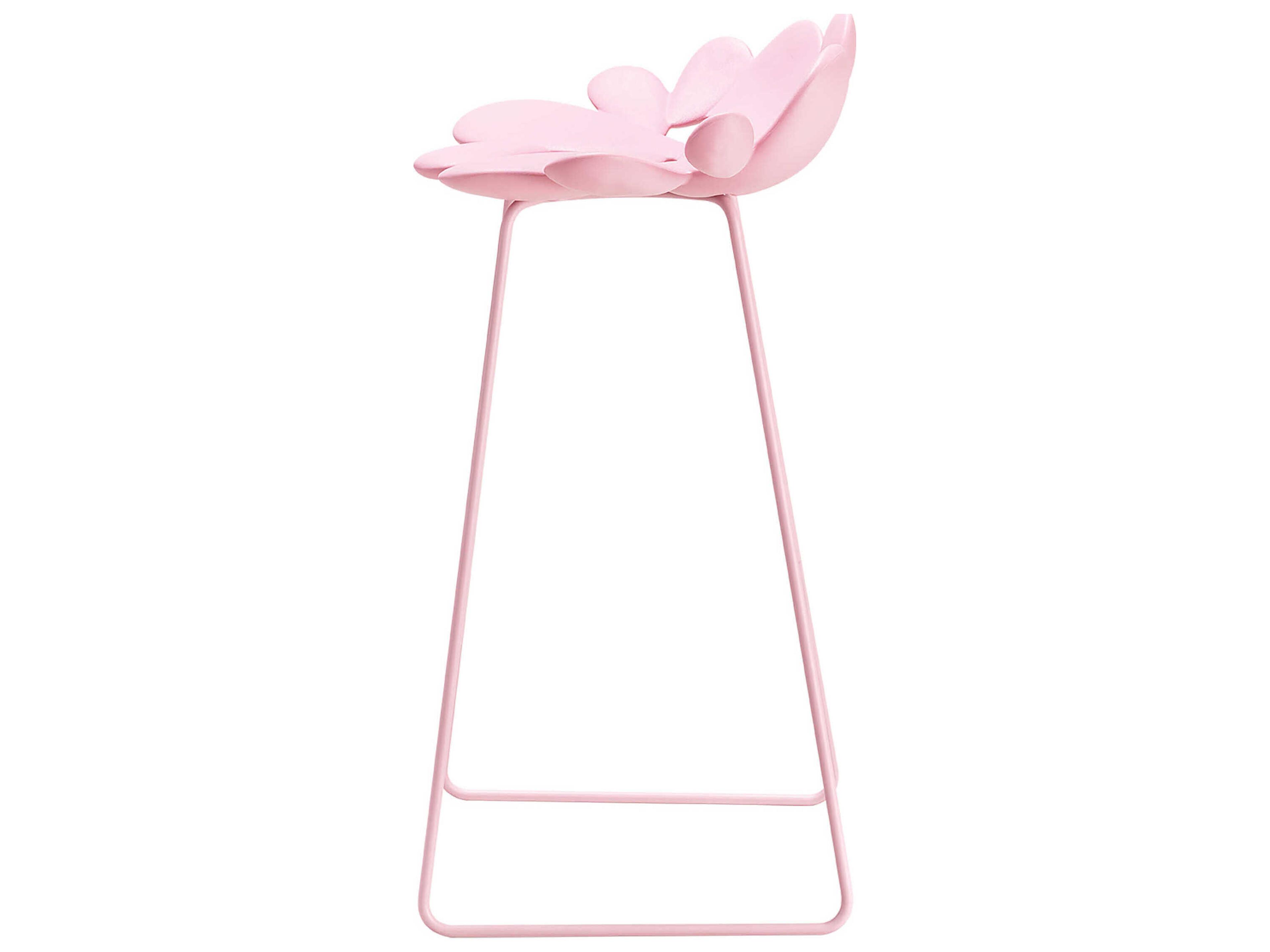 Qeeboo Outdoor Filicudi Pink Recycled Plastic Bar Stool
