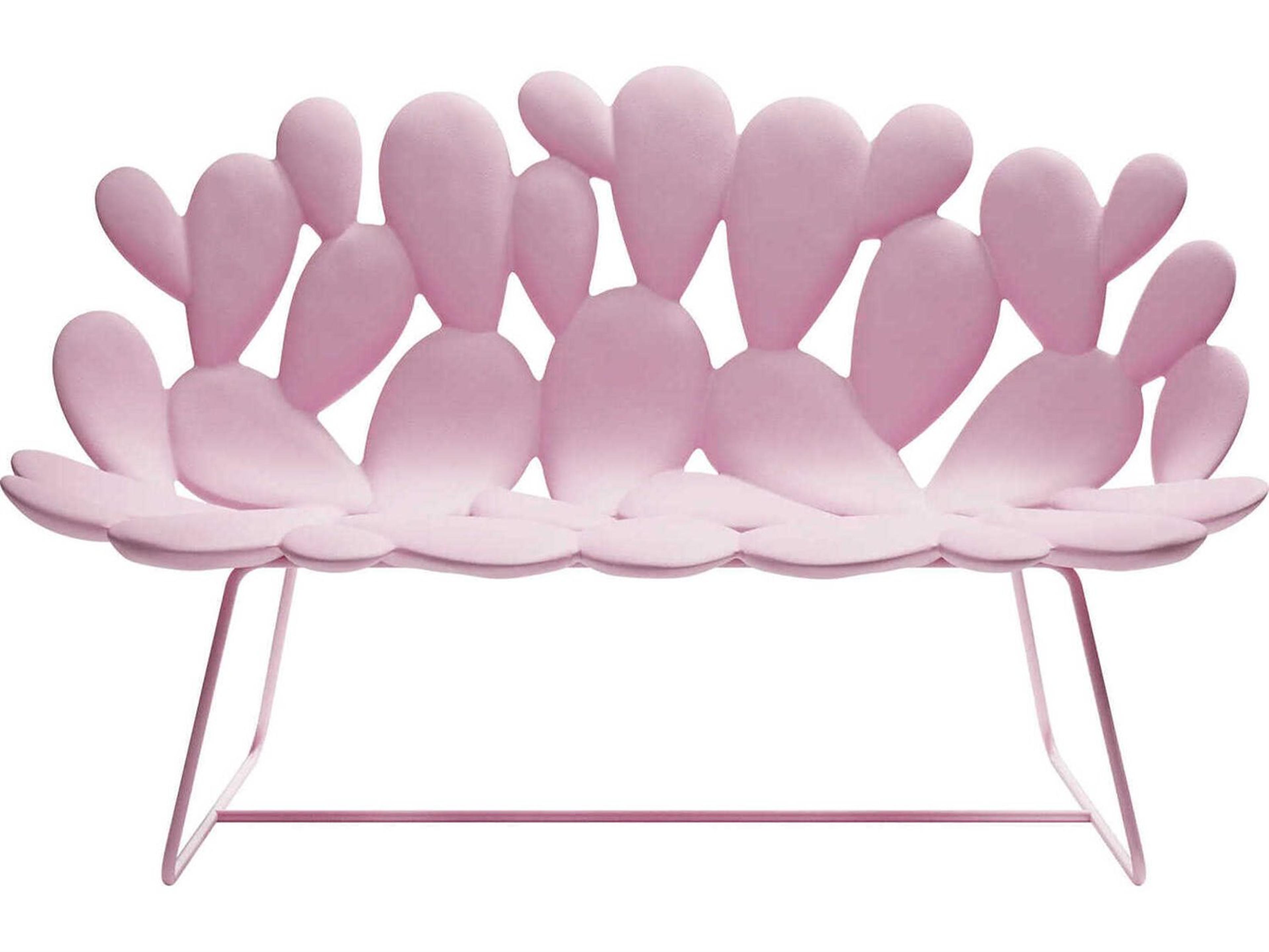 Qeeboo Outdoor Filicudi Pink Recycled Plastic Sofa
