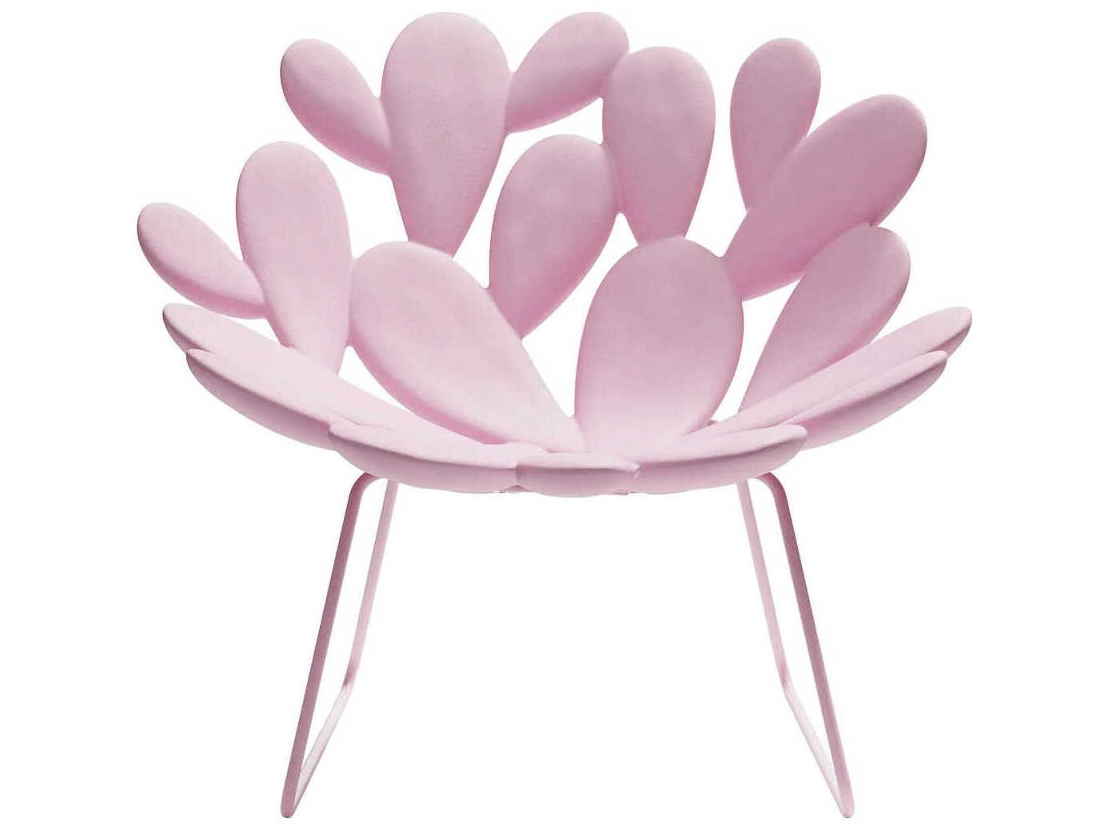 Qeeboo Outdoor Filicudi Pink Recycled Plastic Lounge Chair