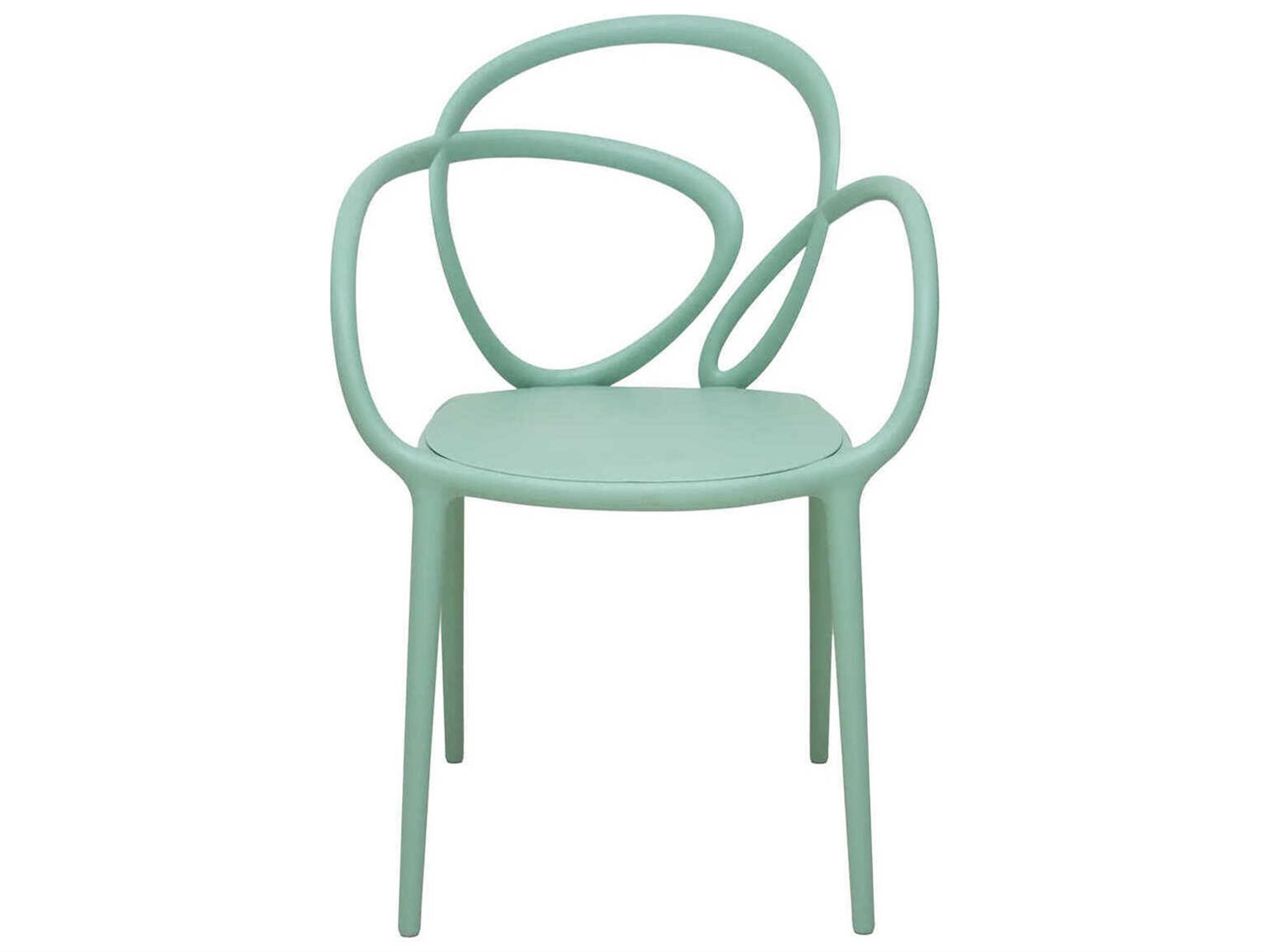 Loop Balsam Green Recycled Plastic Dining Chair Set of 2