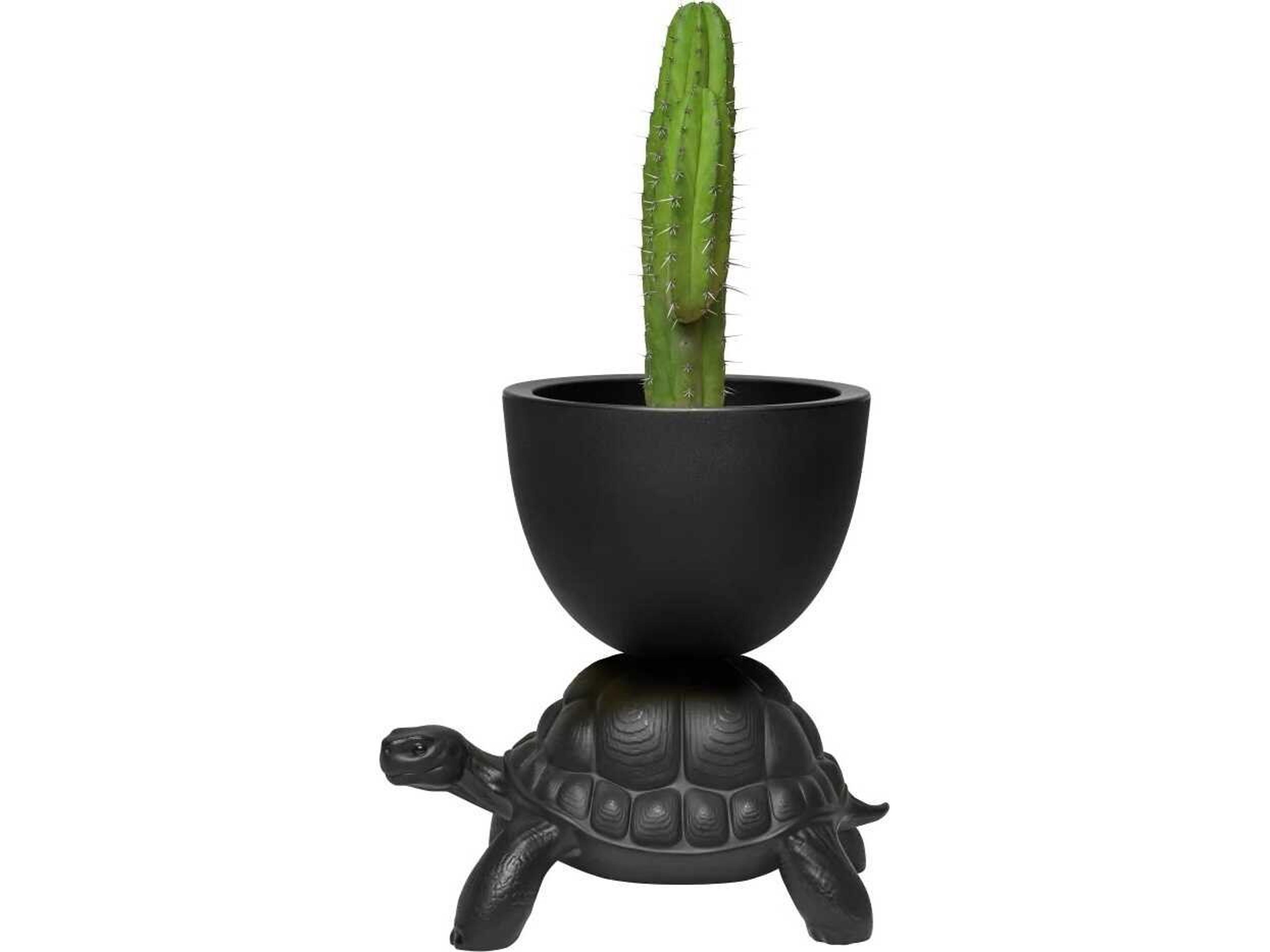 Qeeboo Outdoor Turtle Carry Black Planter