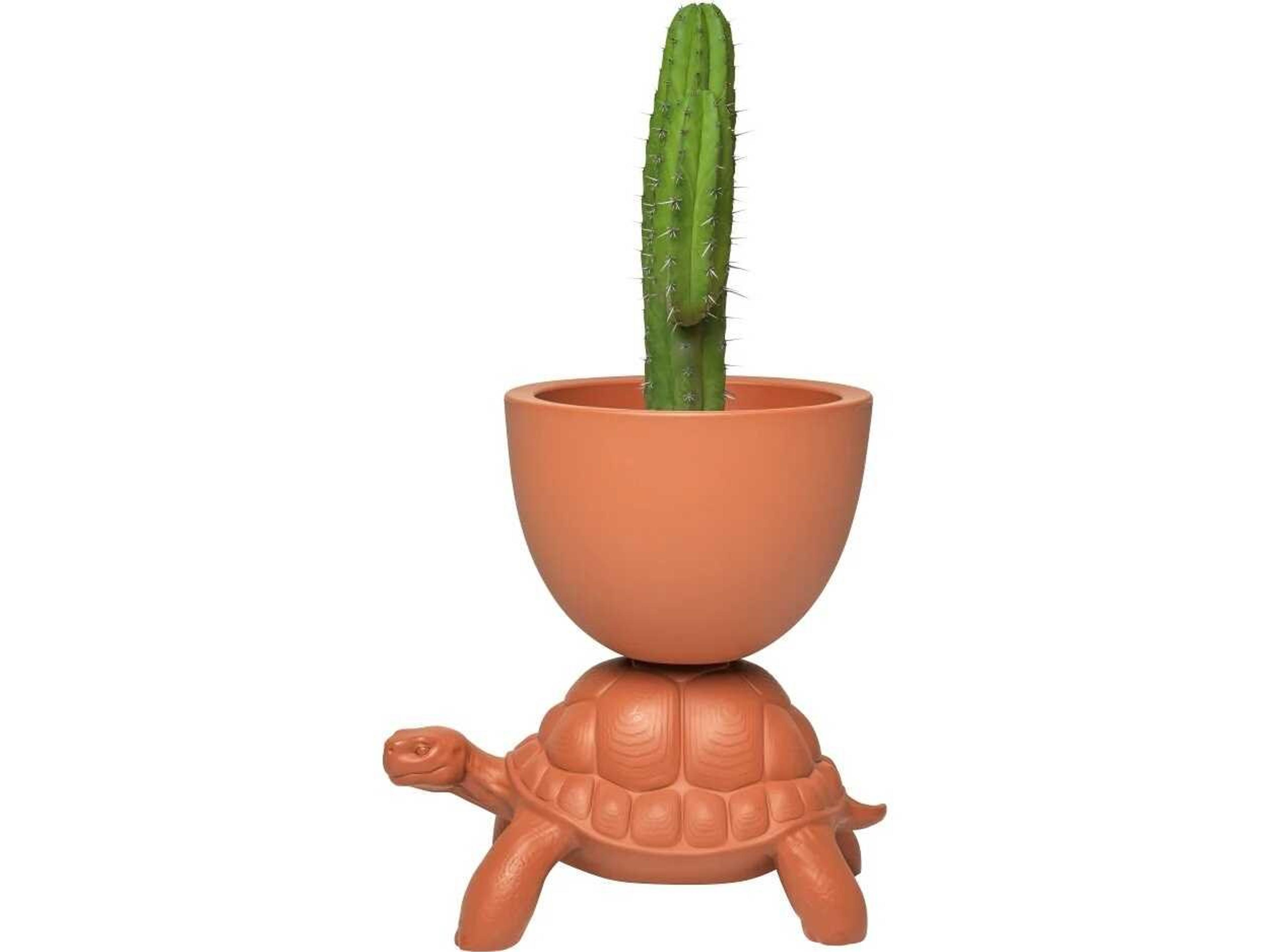 Qeeboo Outdoor Turtle Carry Terracotta Planter