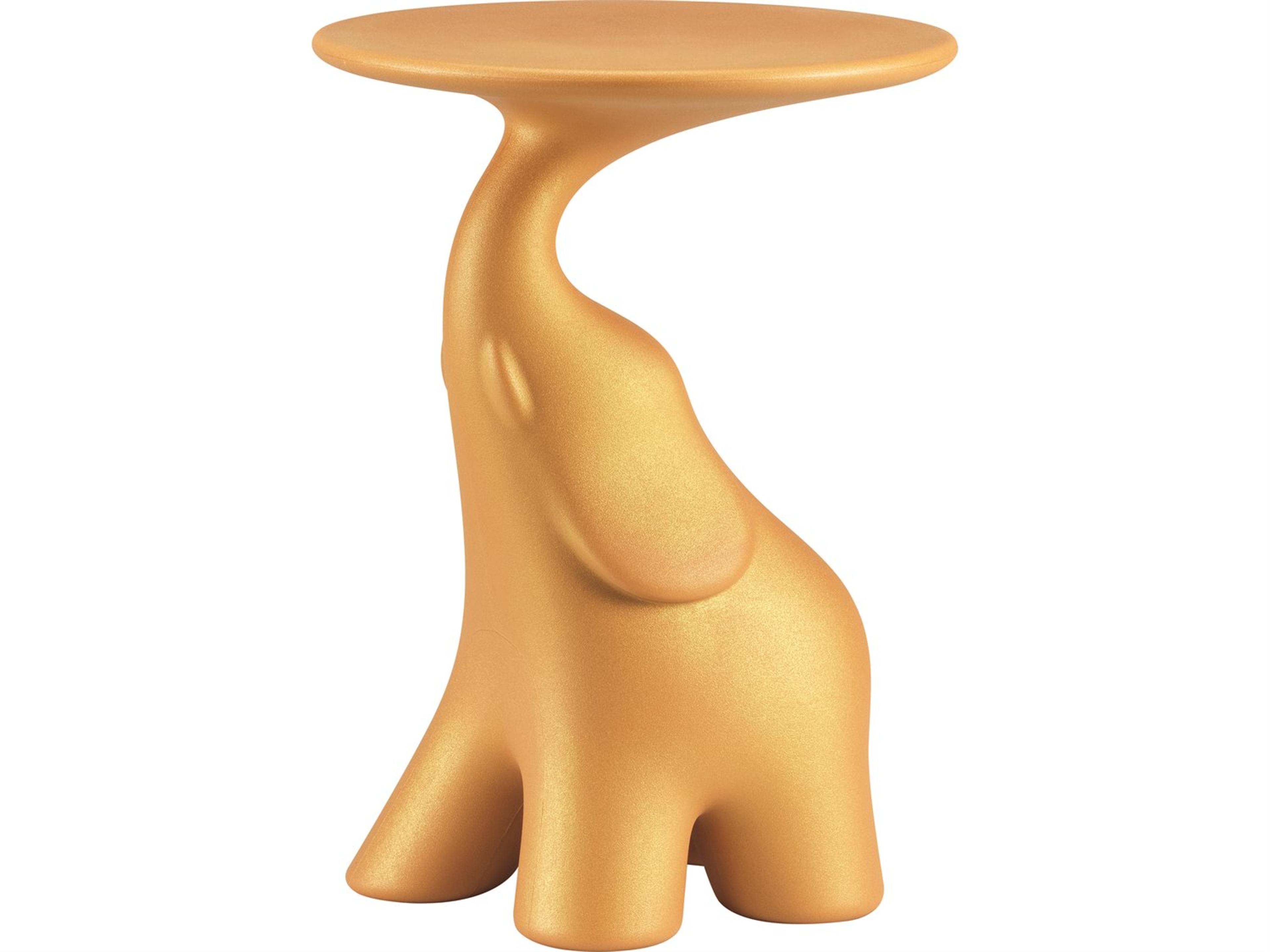 Pako Glittered Mando Recycled Plastic Round End Table