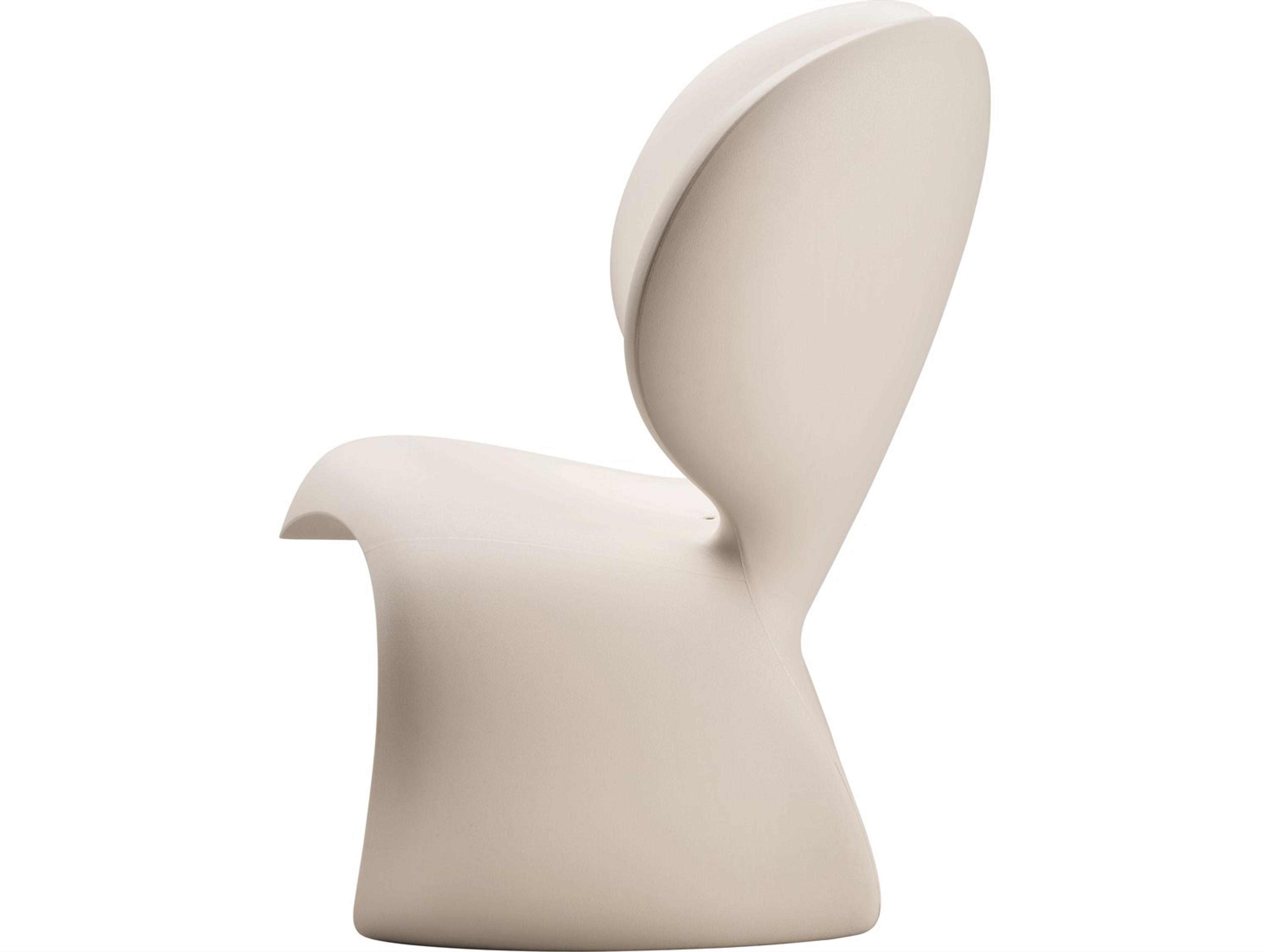 Qeeboo Outdoor Don't F**K With The Mouse White Recycled Plastic Lounge Chair