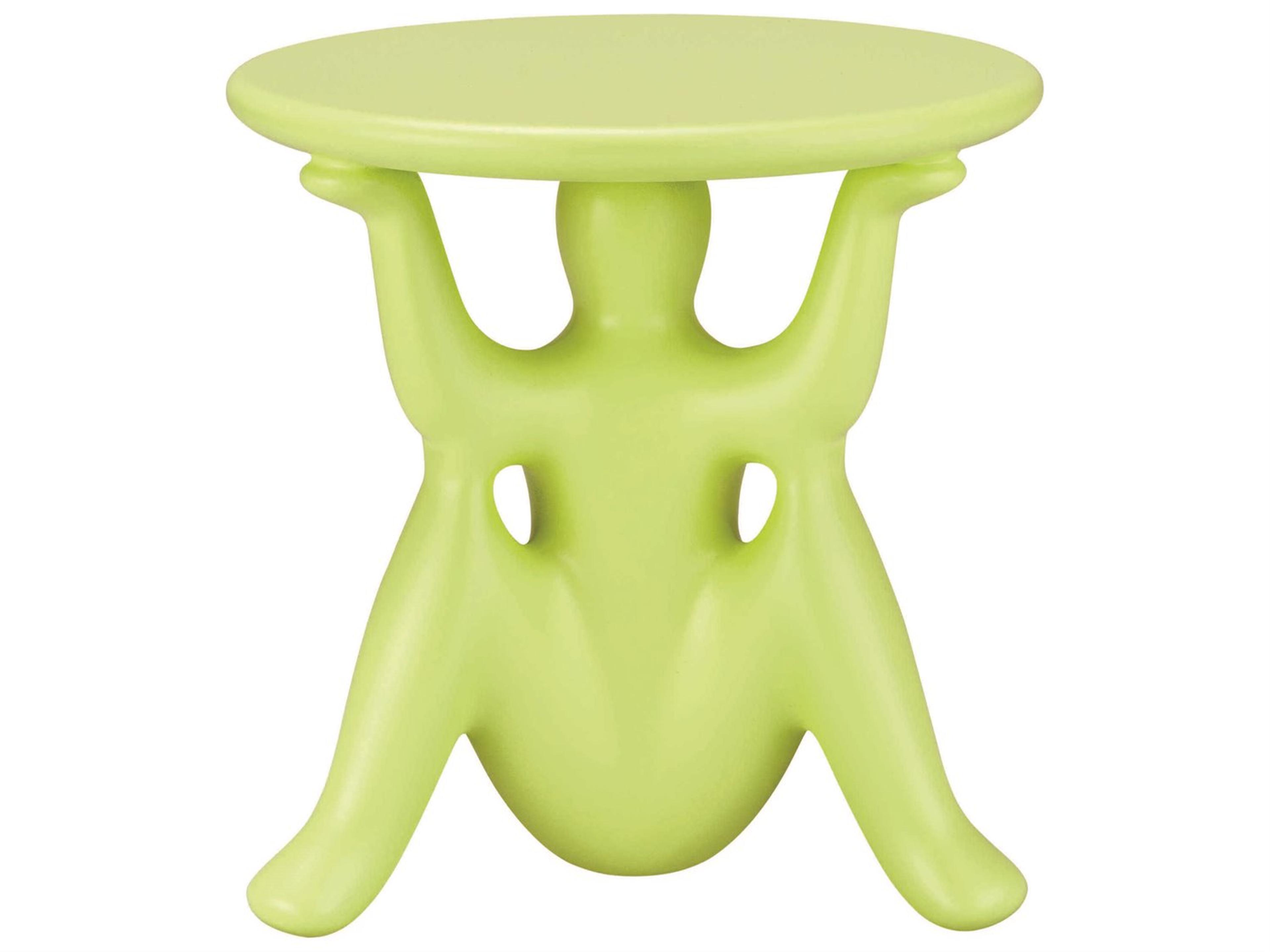 Helpyourself Light Green Recycled Plastic Round End Table