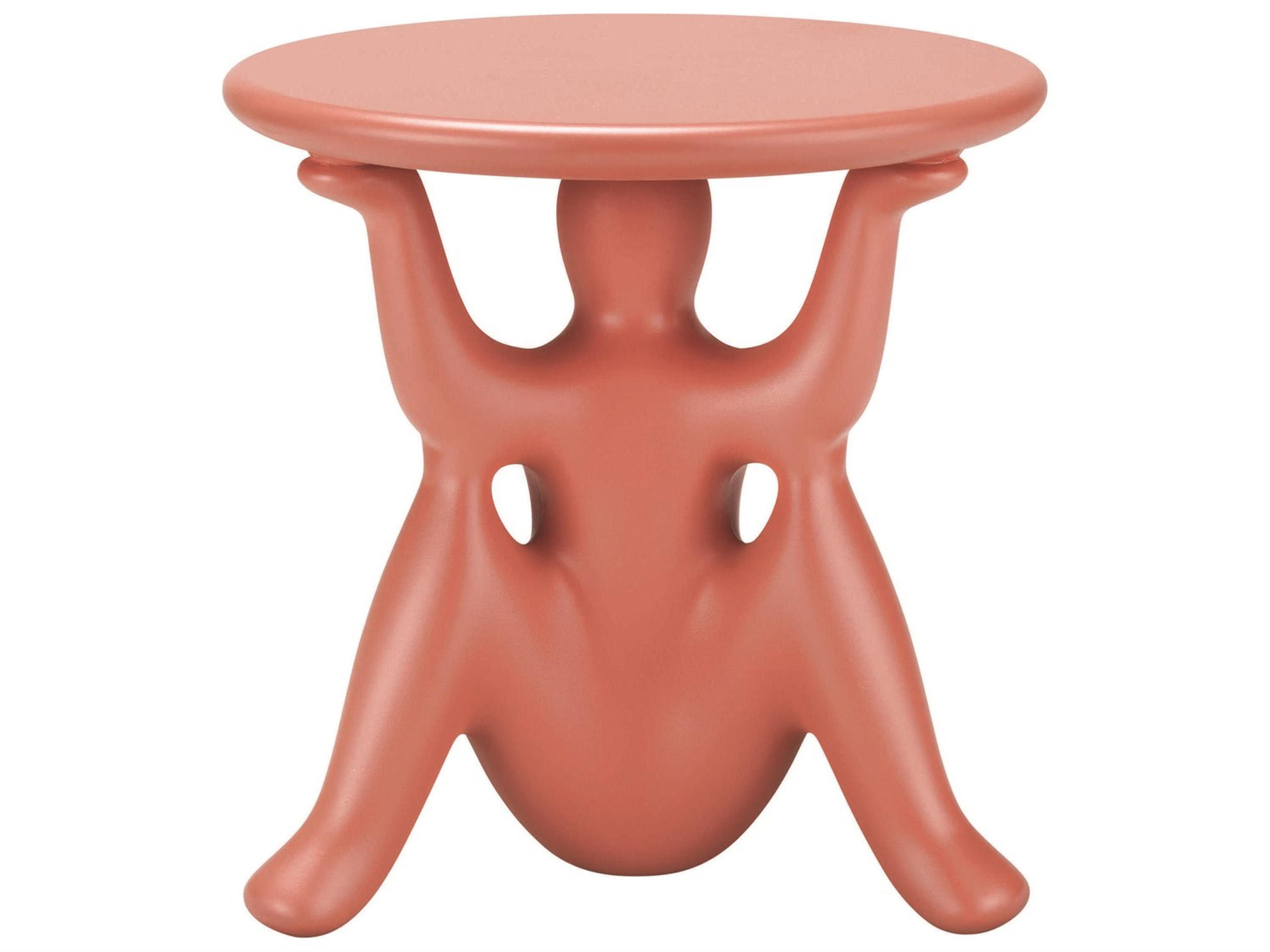 Helpyourself Terracotta Recycled Plastic Round End Table