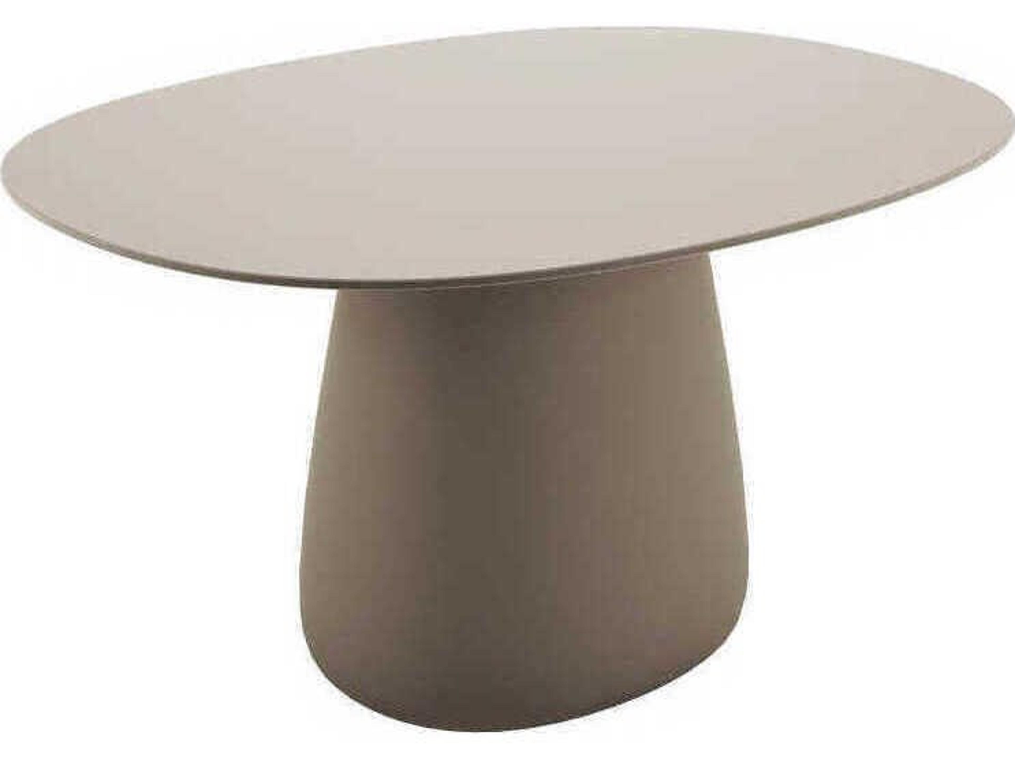Qeeboo Outdoor Cobble Ottawa Recycled Plastic Oval Dining Table