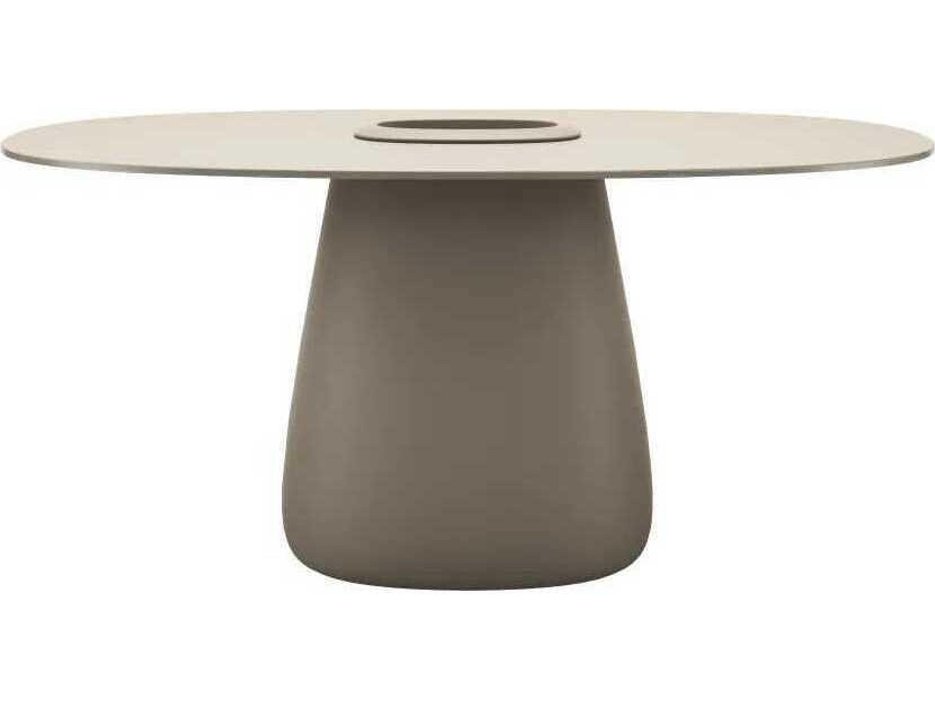 Cobble Ottawa Recycled Plastic Oval Dining Table