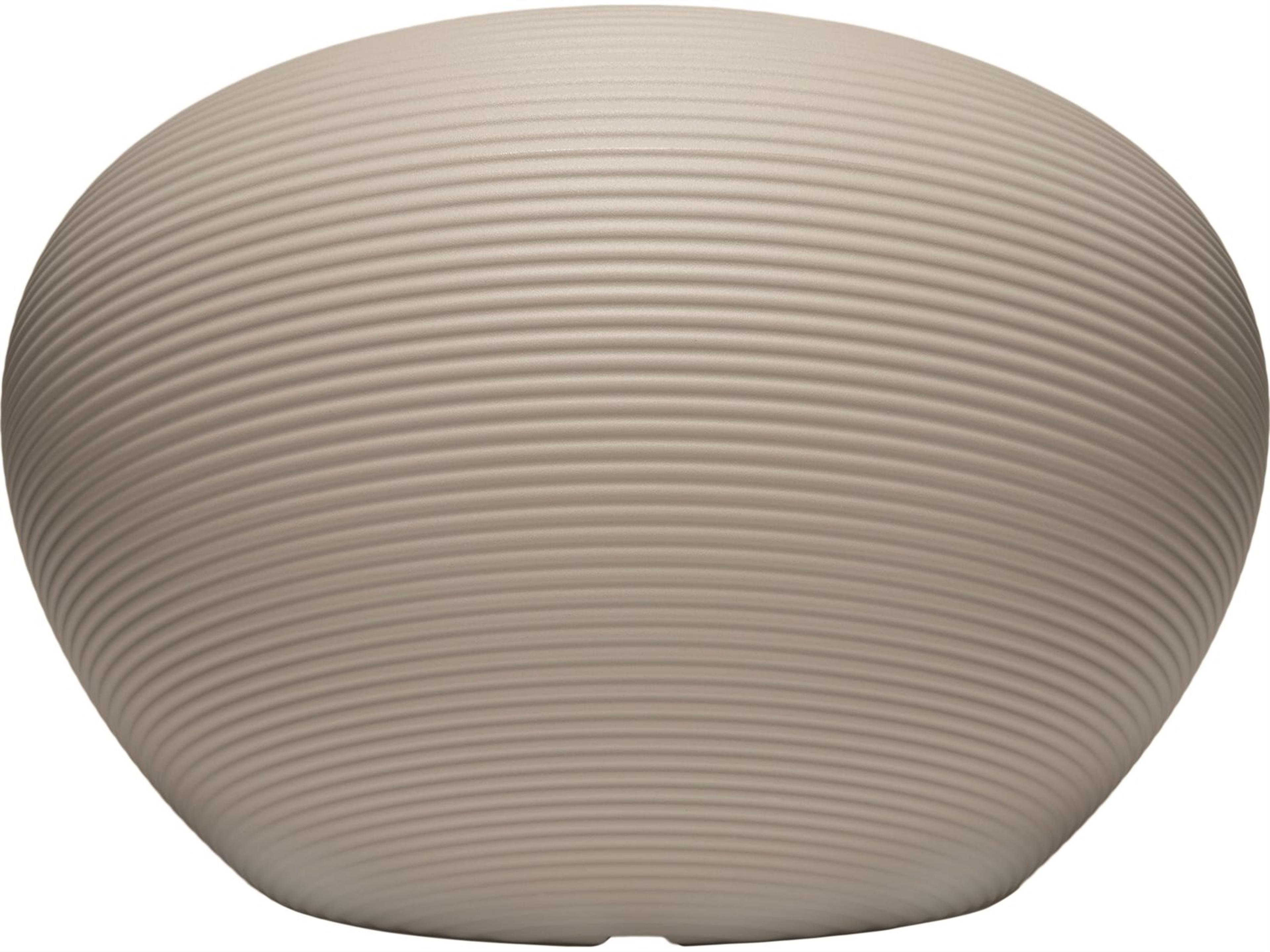 Qeeboo Outdoor Nami Dove Grey Recycled Plastic Lounge Chair