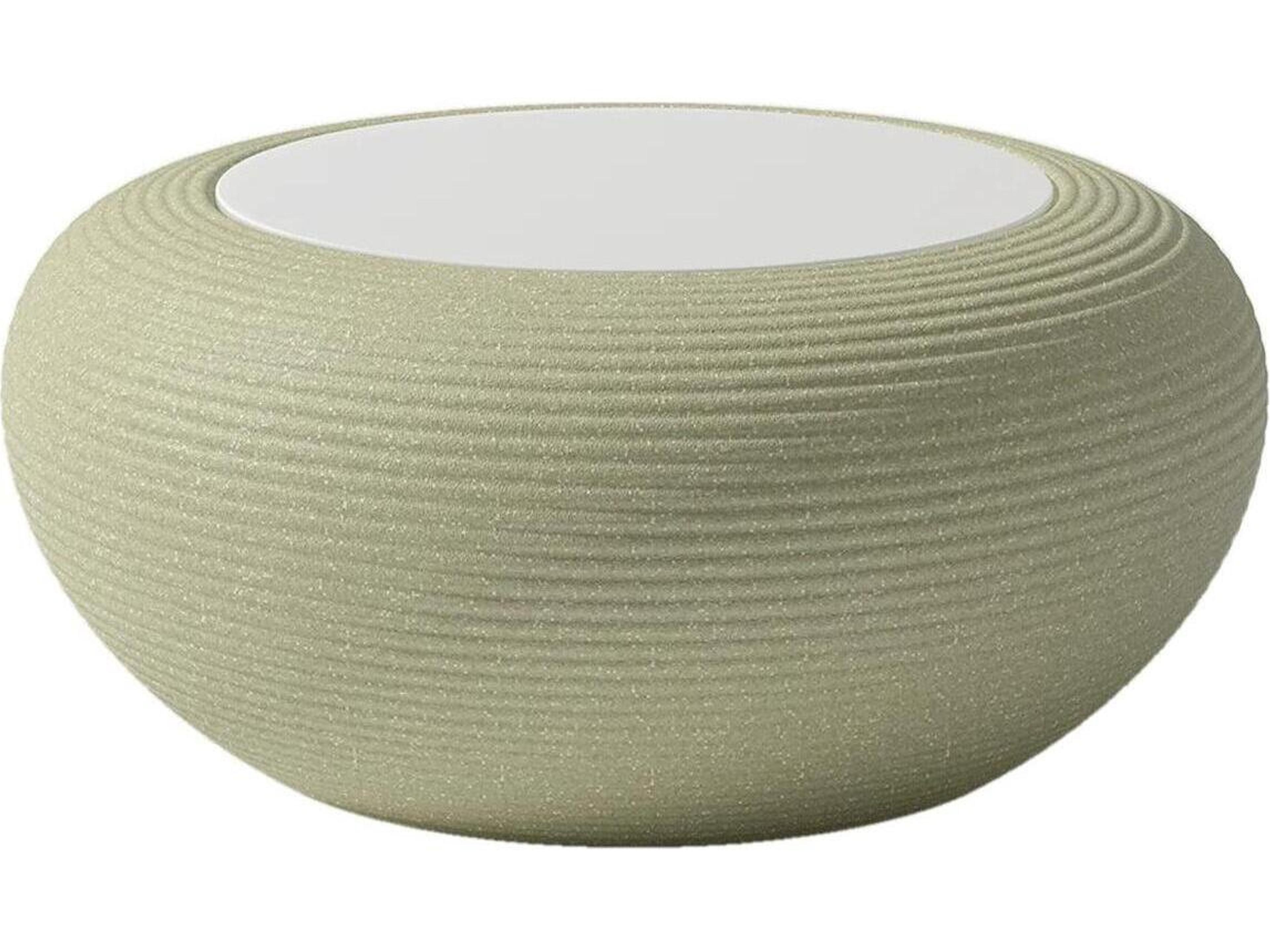 Nami Sage Green Mix Recycled Plastic Round End Table