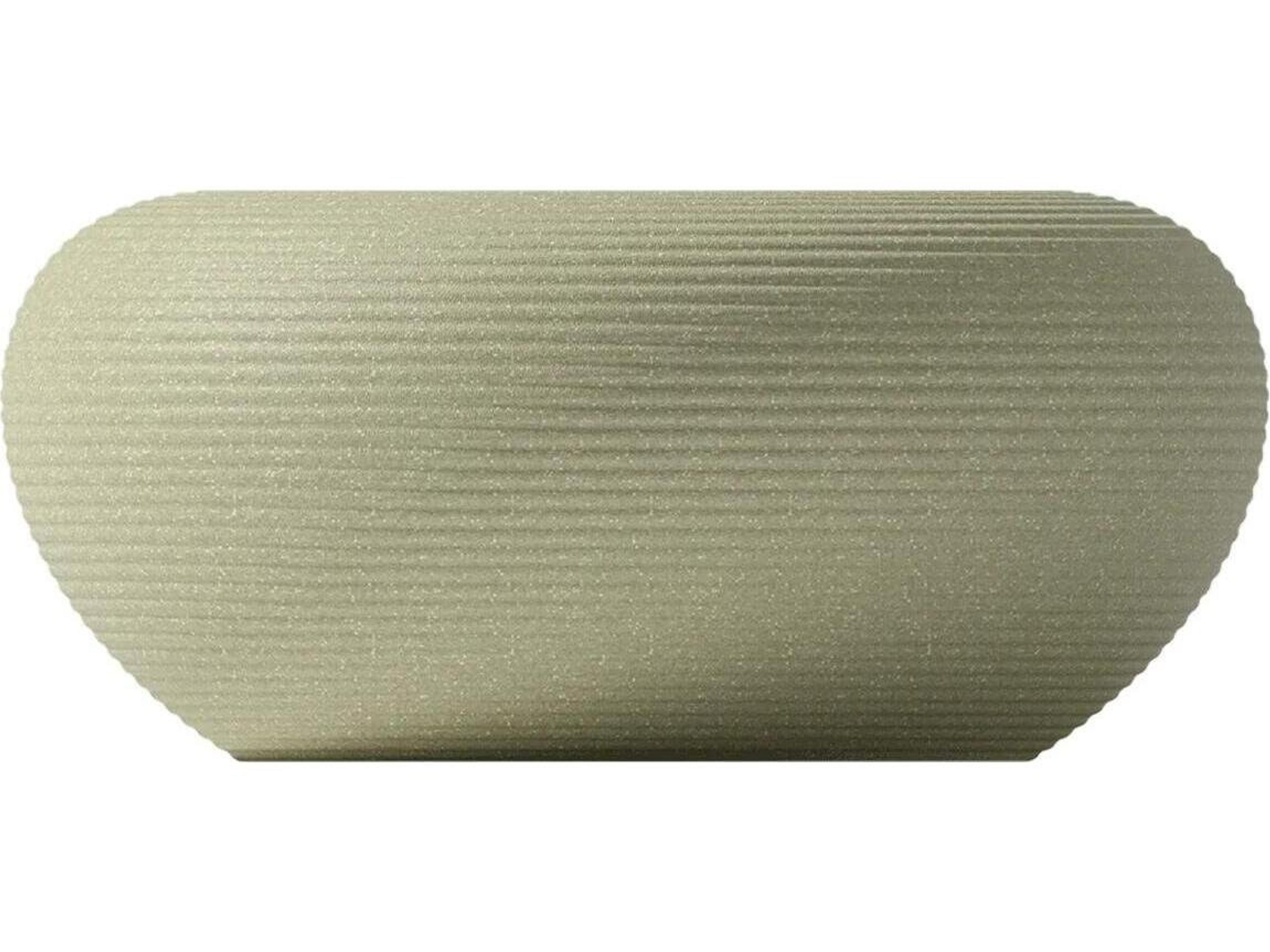 Qeeboo Outdoor Nami Sage Green Mix Recycled Plastic Round End Table