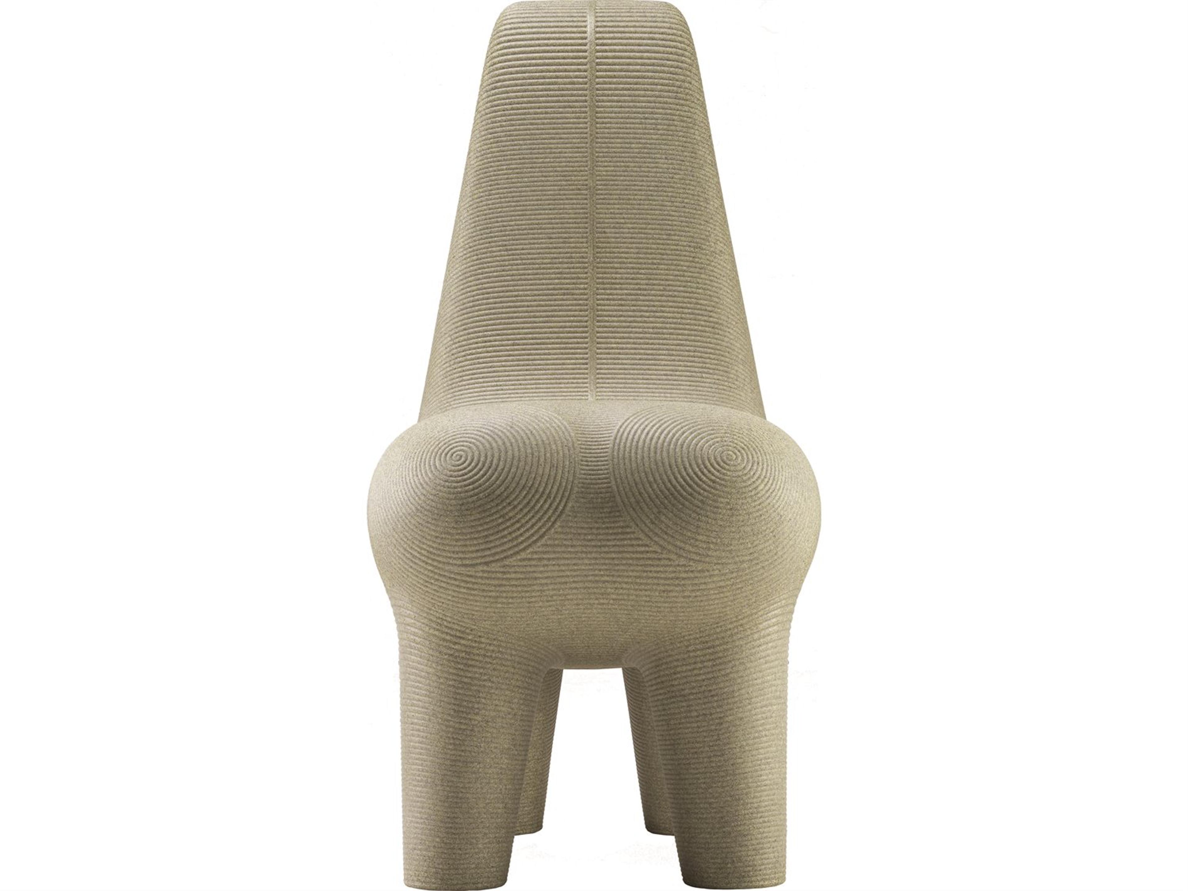 Qeeboo Outdoor Ghoda Green Mix Recycled Plastic Lounge Chair