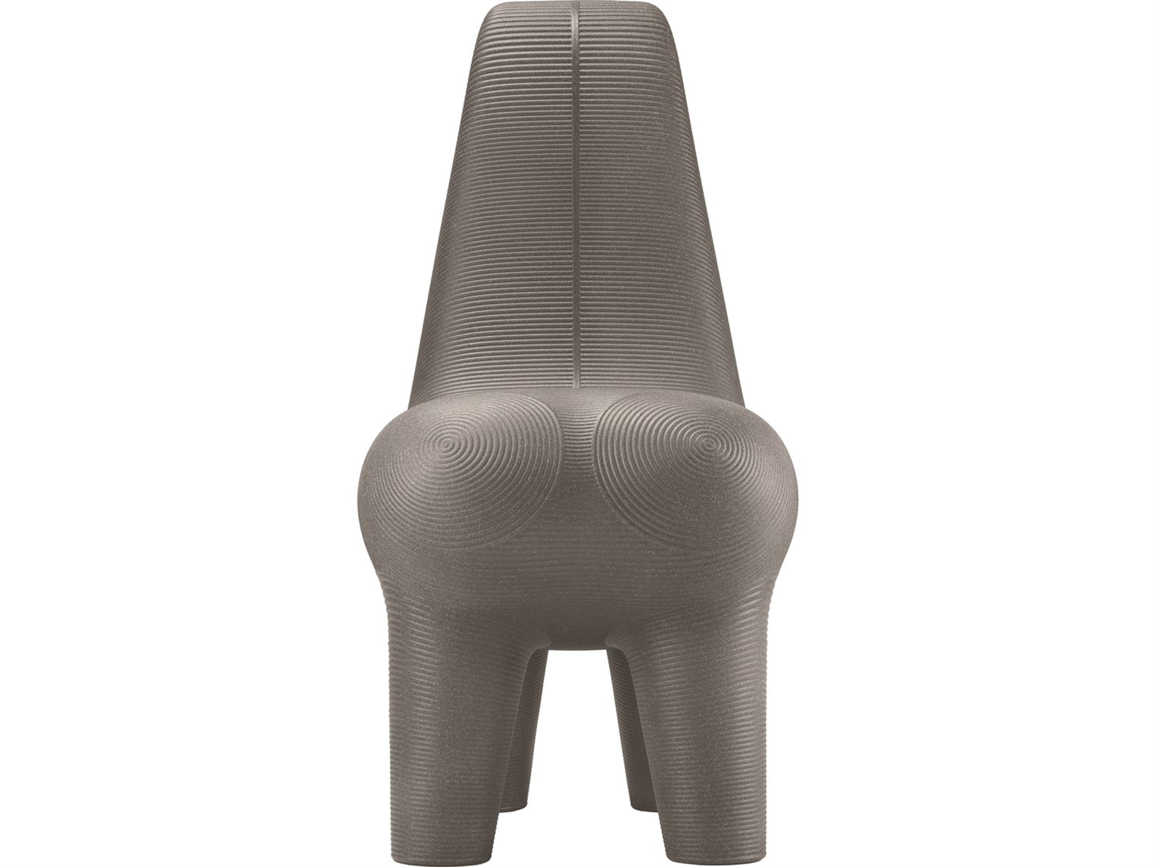 Qeeboo Outdoor Ghoda Grey Mix Recycled Plastic Lounge Chair