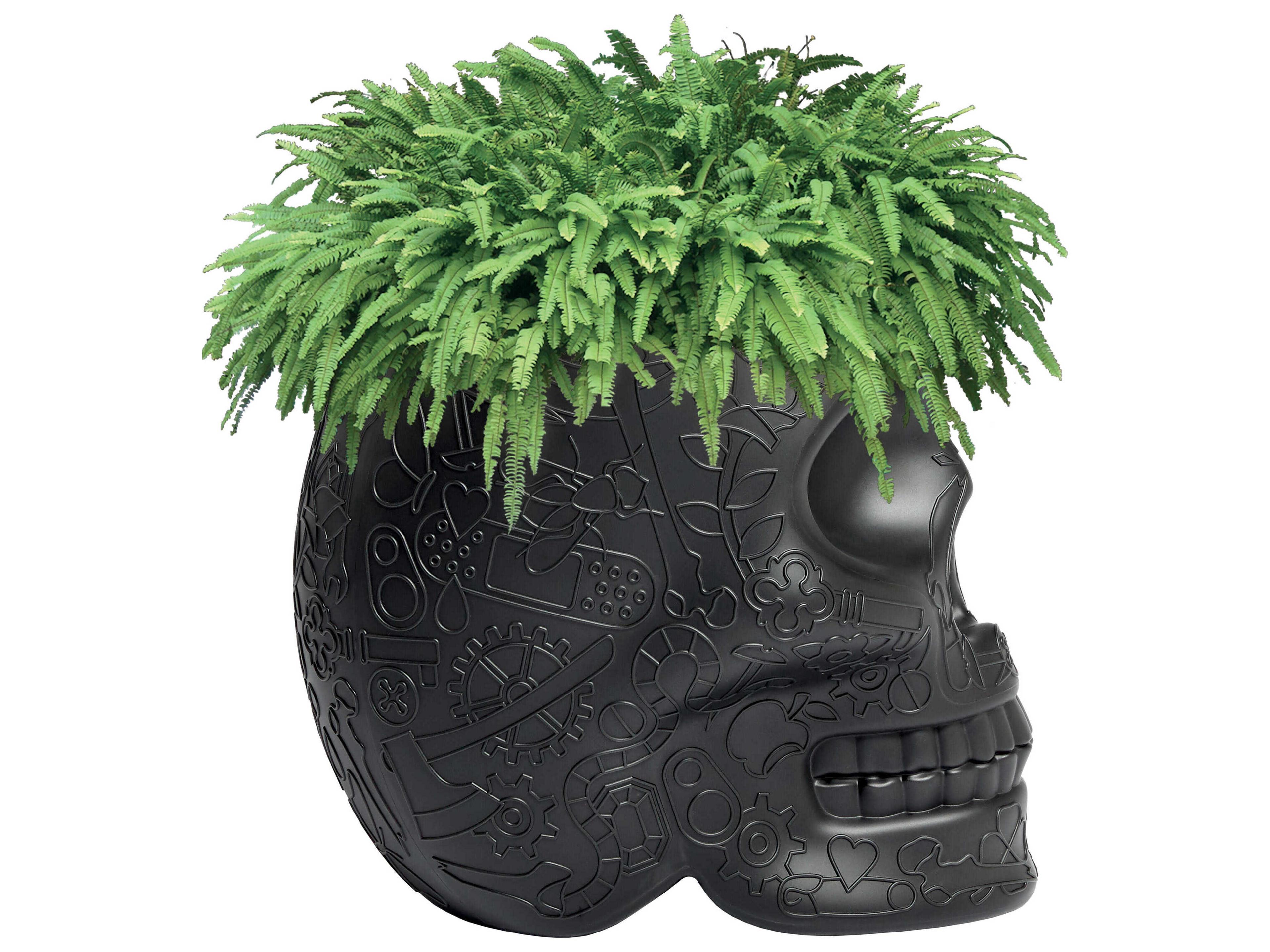 Qeeboo Outdoor Mexico Black Planter