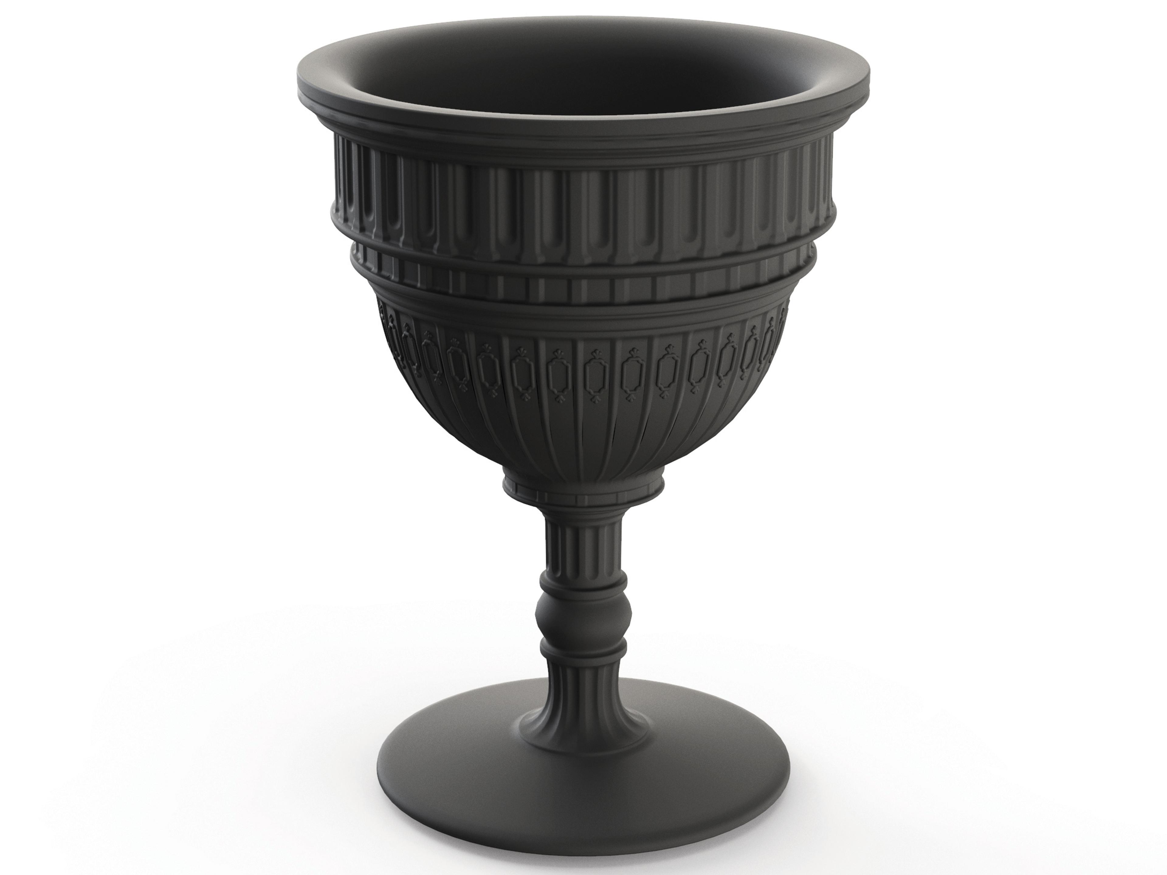 Qeeboo Outdoor Capitol Black Planter