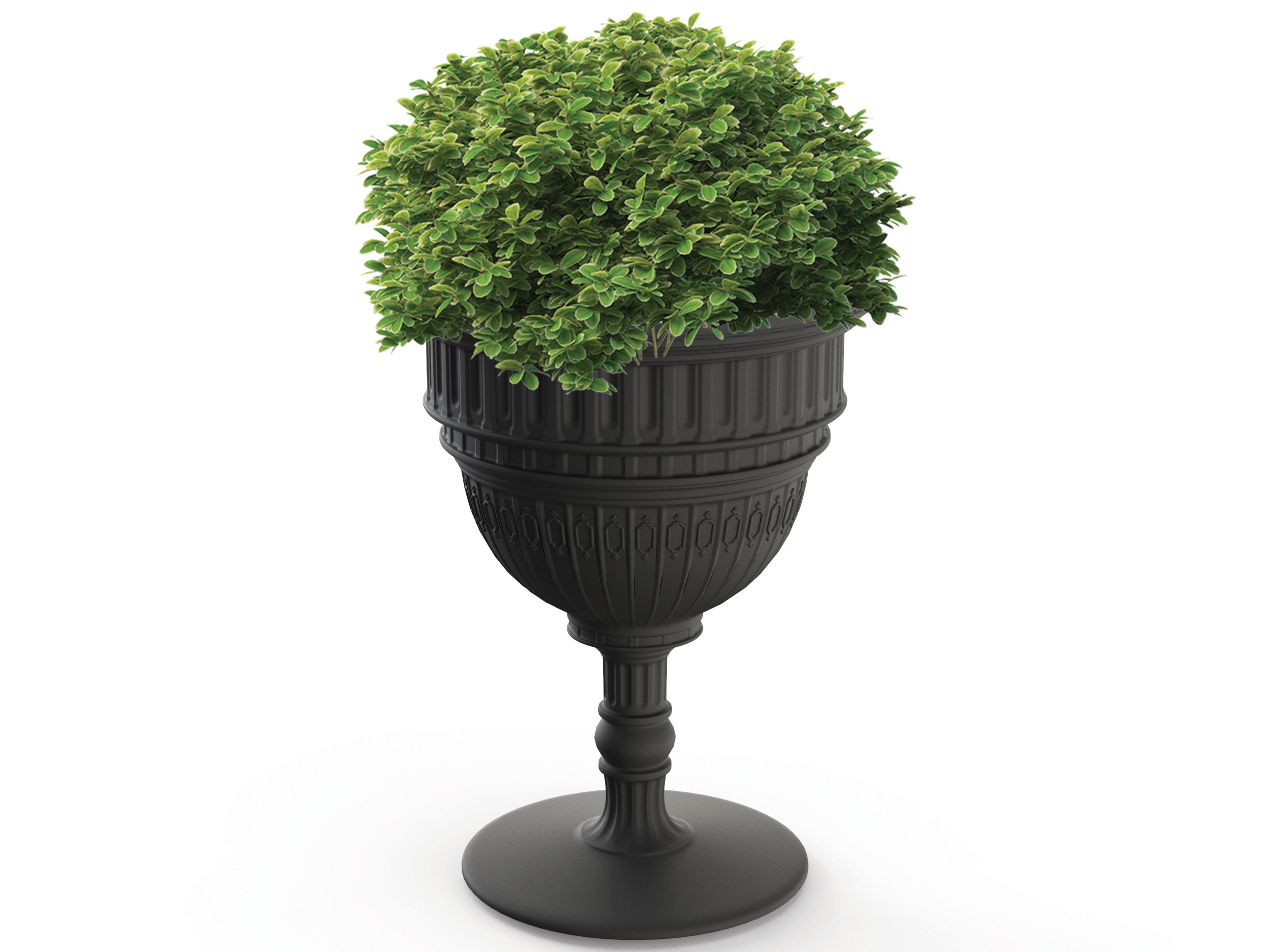 Qeeboo Outdoor Capitol Black Planter