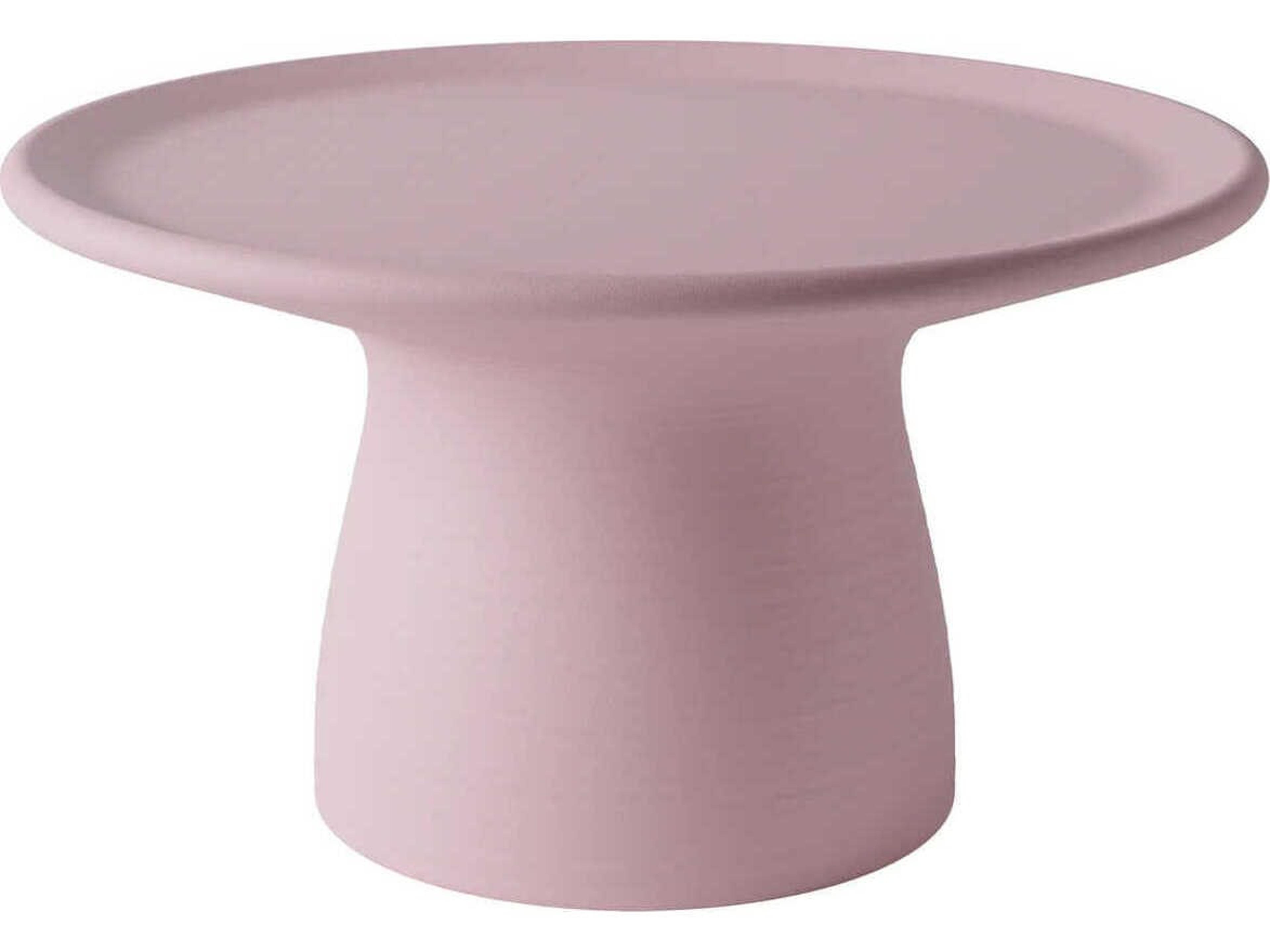 Totino Pink Recycled Plastic Round End Table