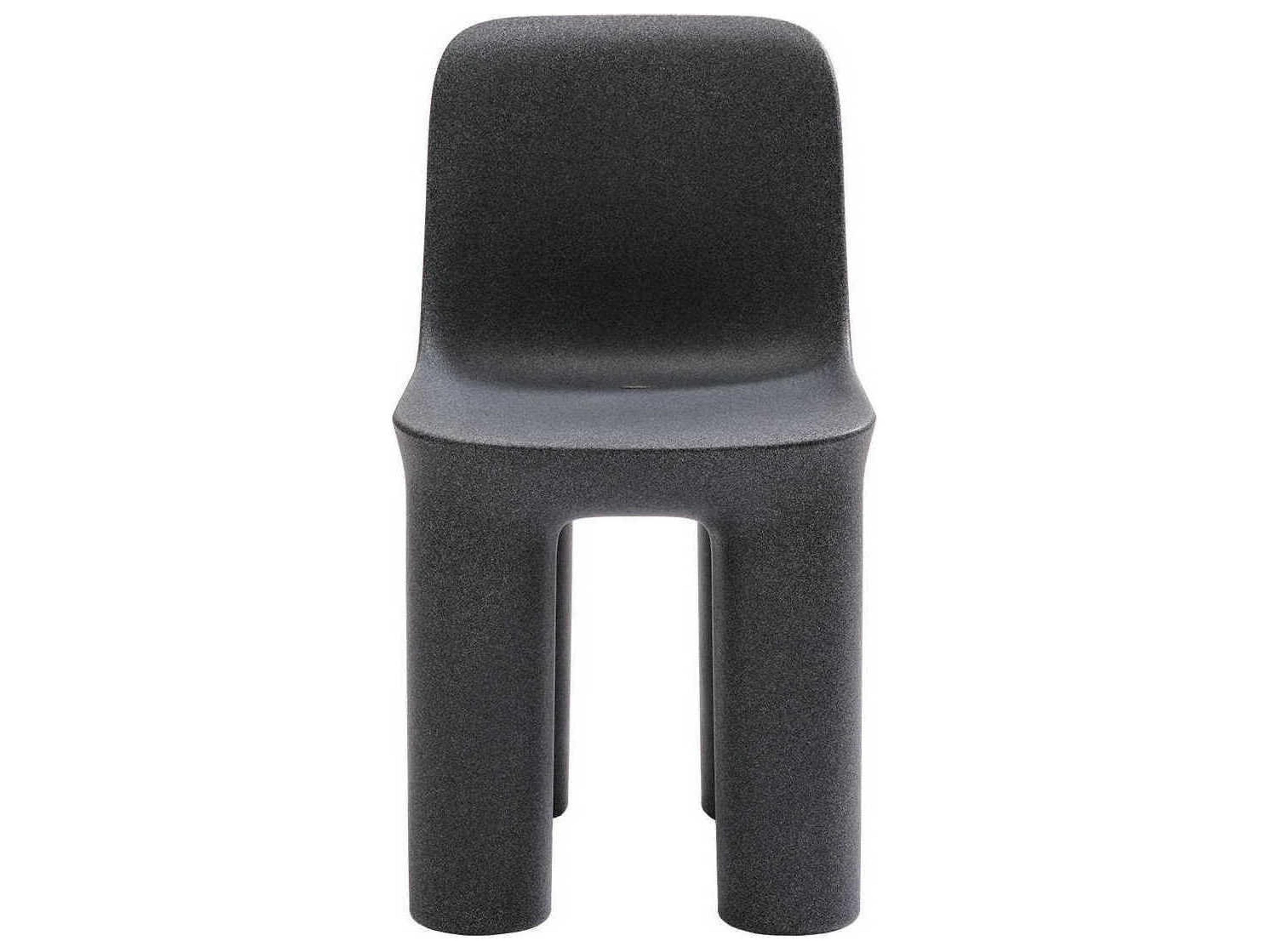 Qeeboo Outdoor Tata Black Mix Recycled Plastic Dining Chair