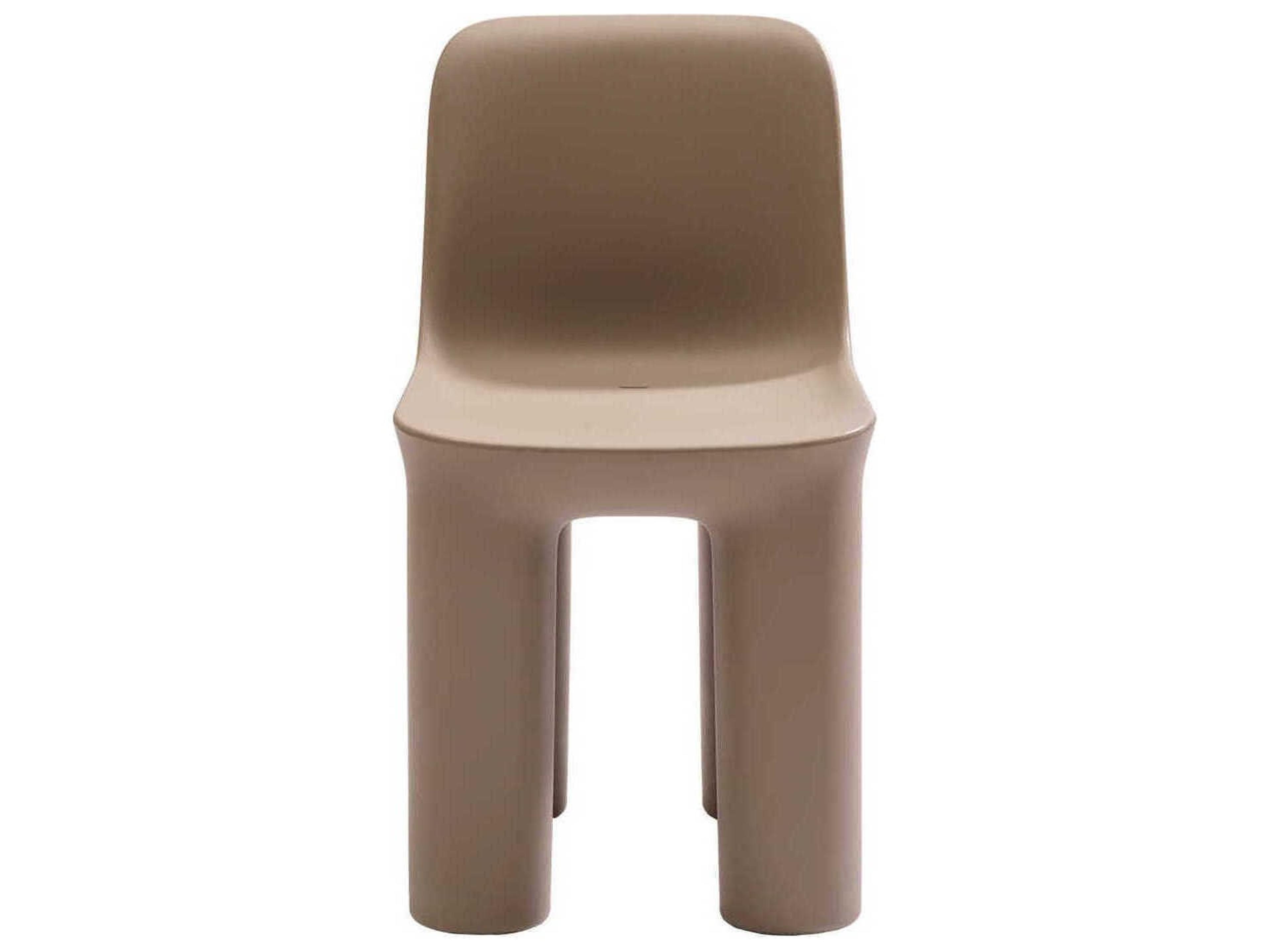 Qeeboo Outdoor Tata Dove Grey Recycled Plastic Dining Chair