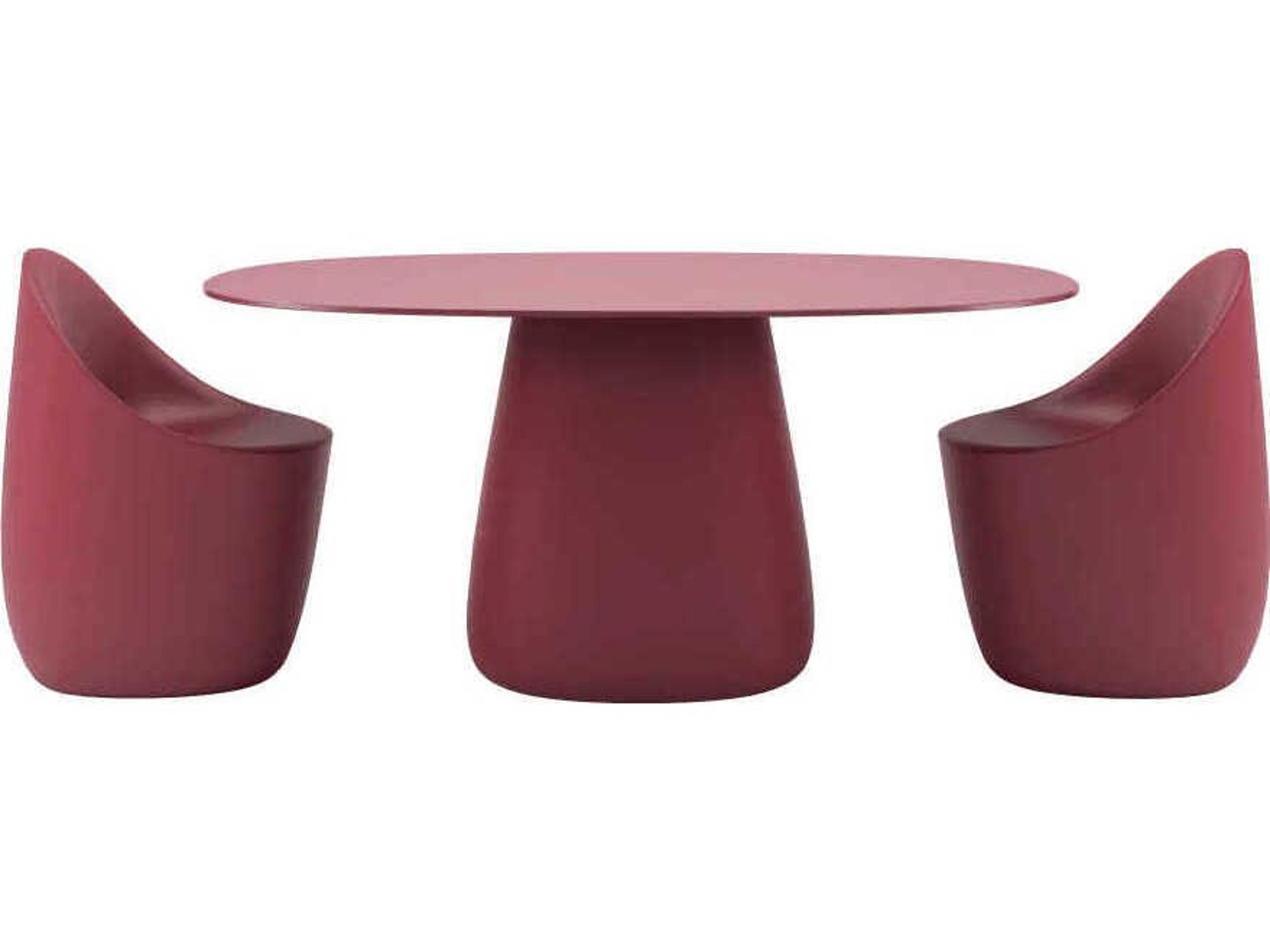 Cobble Indian Red Recycled Plastic Dining Set