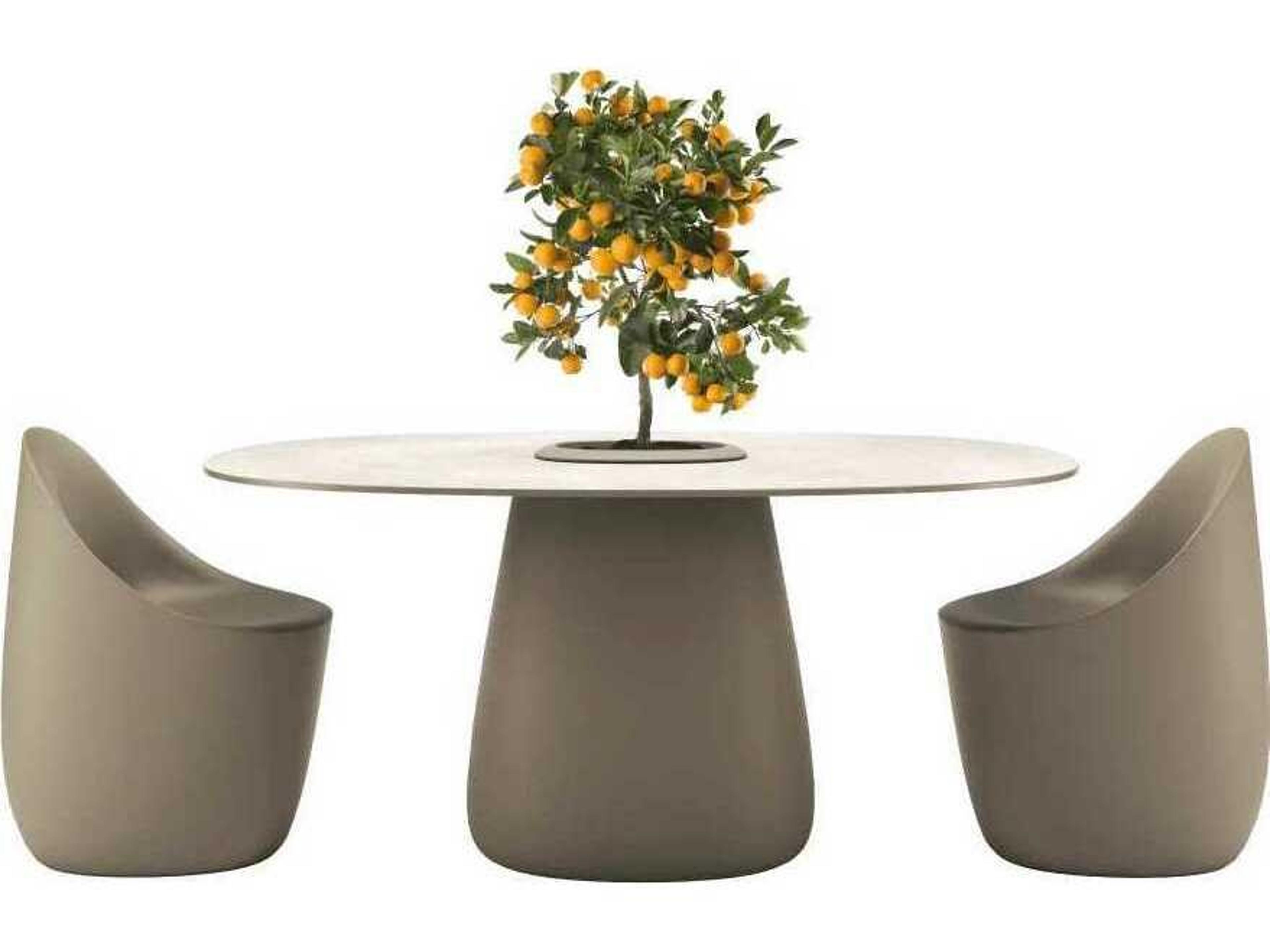 Cobble Ivory Recycled Plastic Dining Set