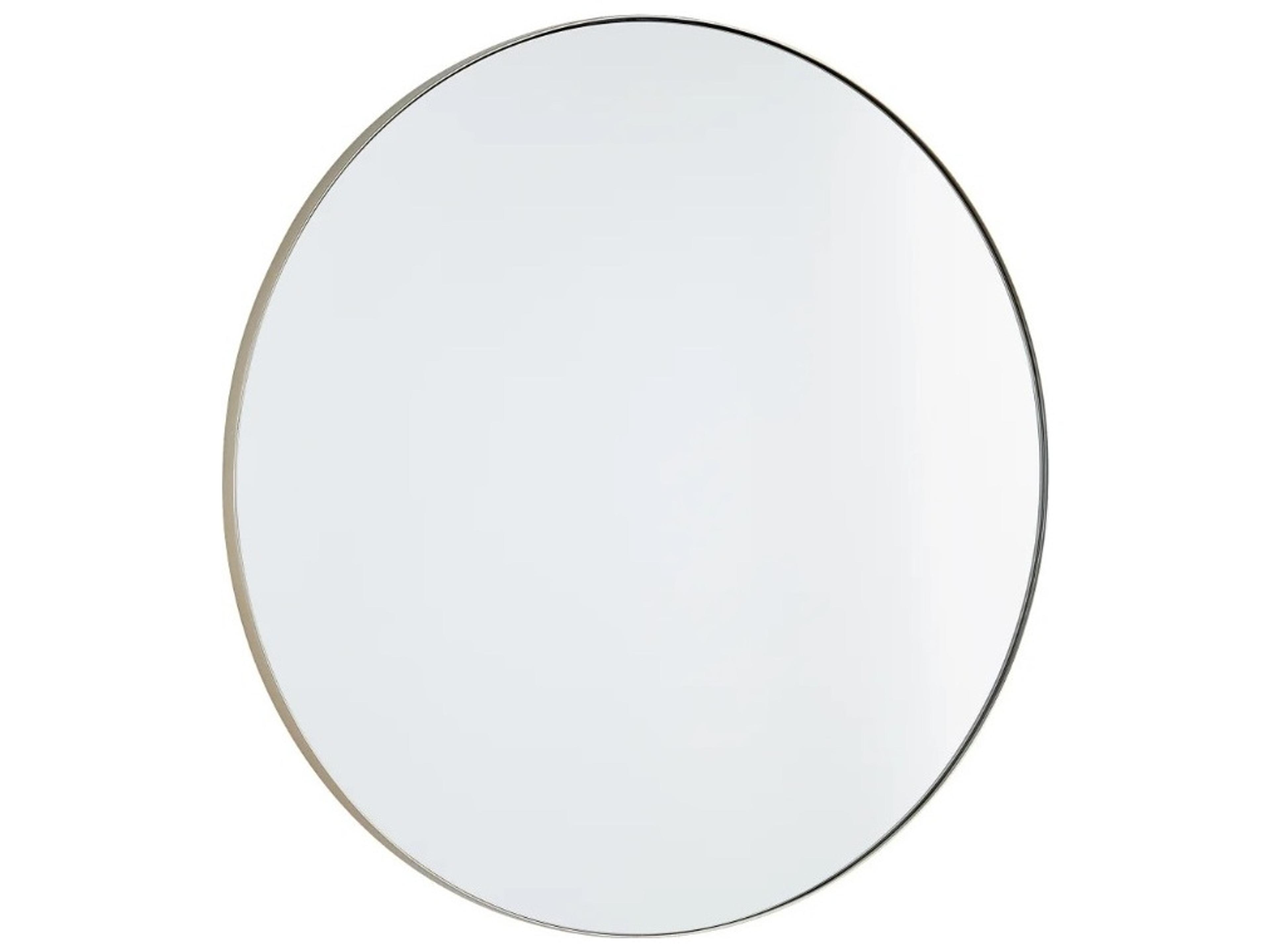 Silver Ed Wall Mirror Round