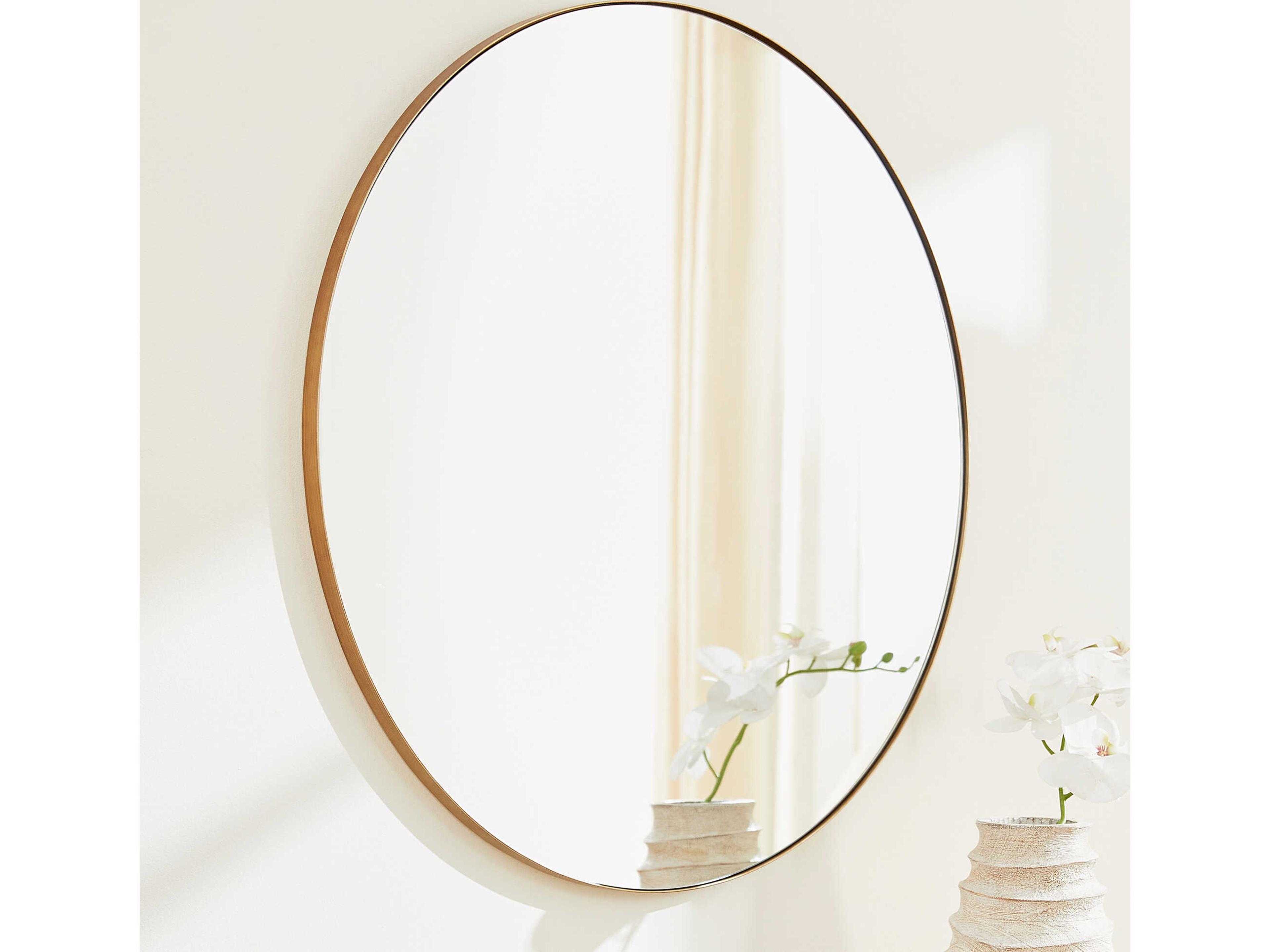 Quorum Gold Round Wall Mirror