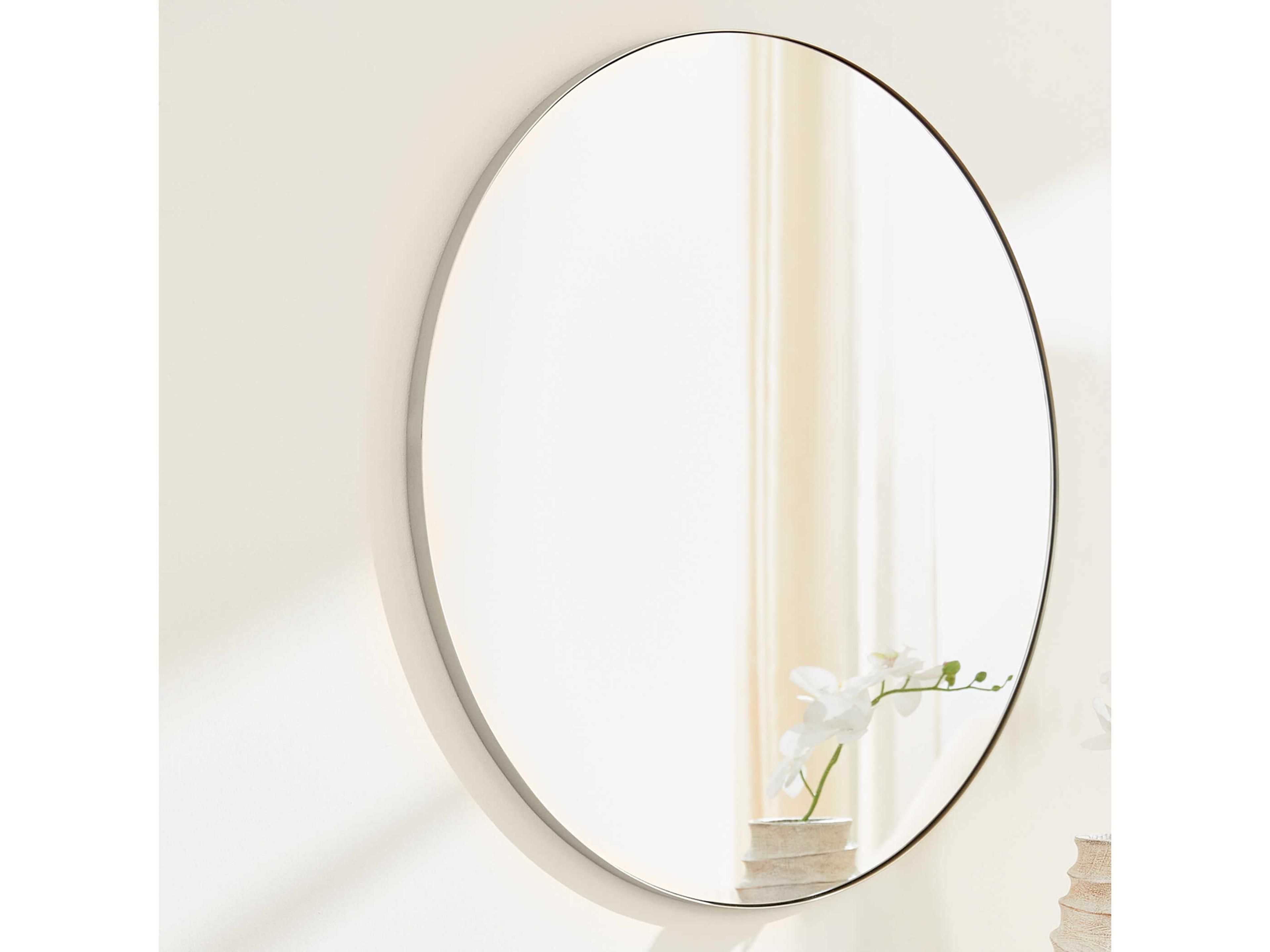 Quorum Silver Round Wall Mirror