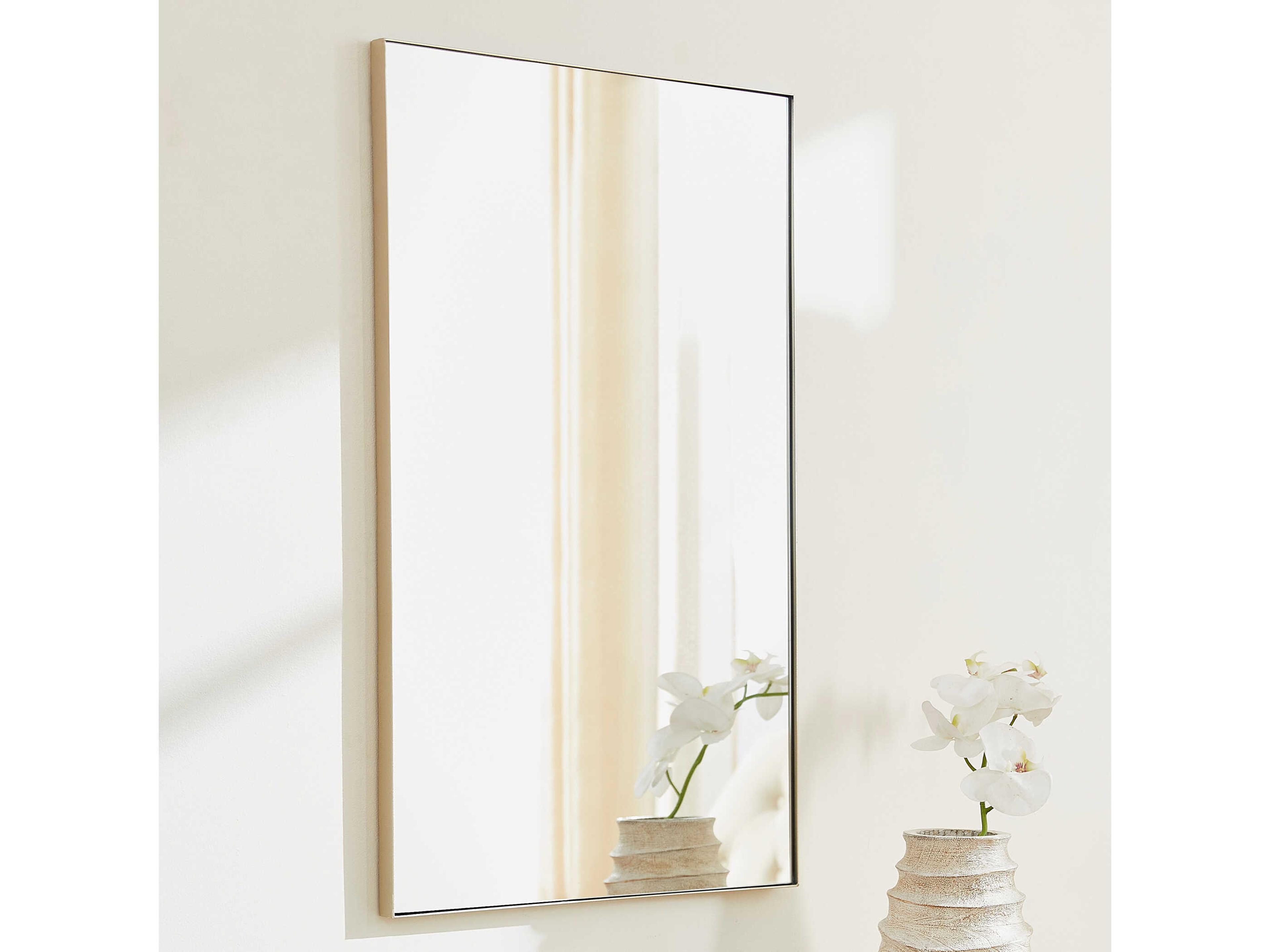 Quorum Silver Rectangular Wall Mirror