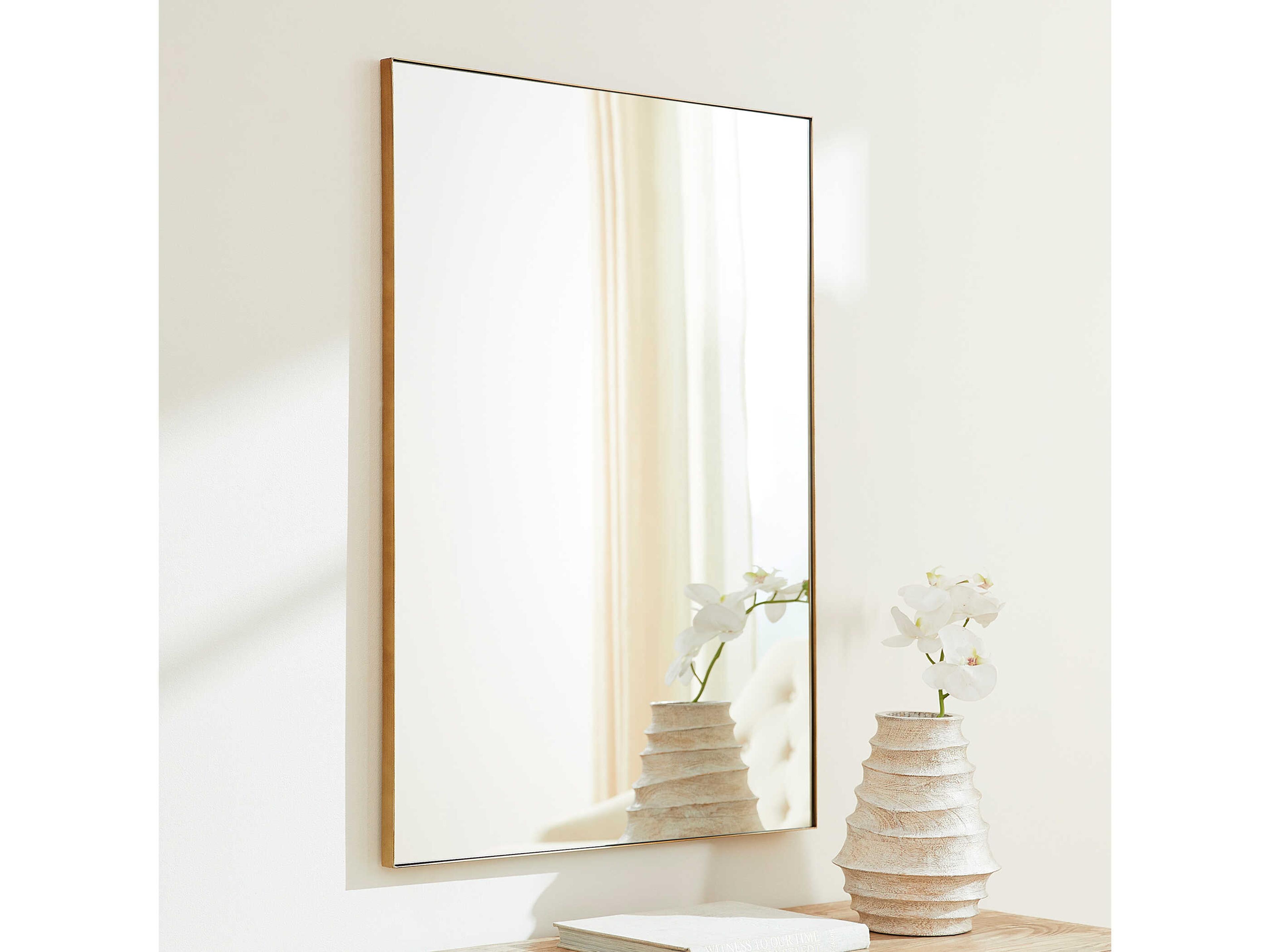 Quorum Gold Rectangular Wall Mirror
