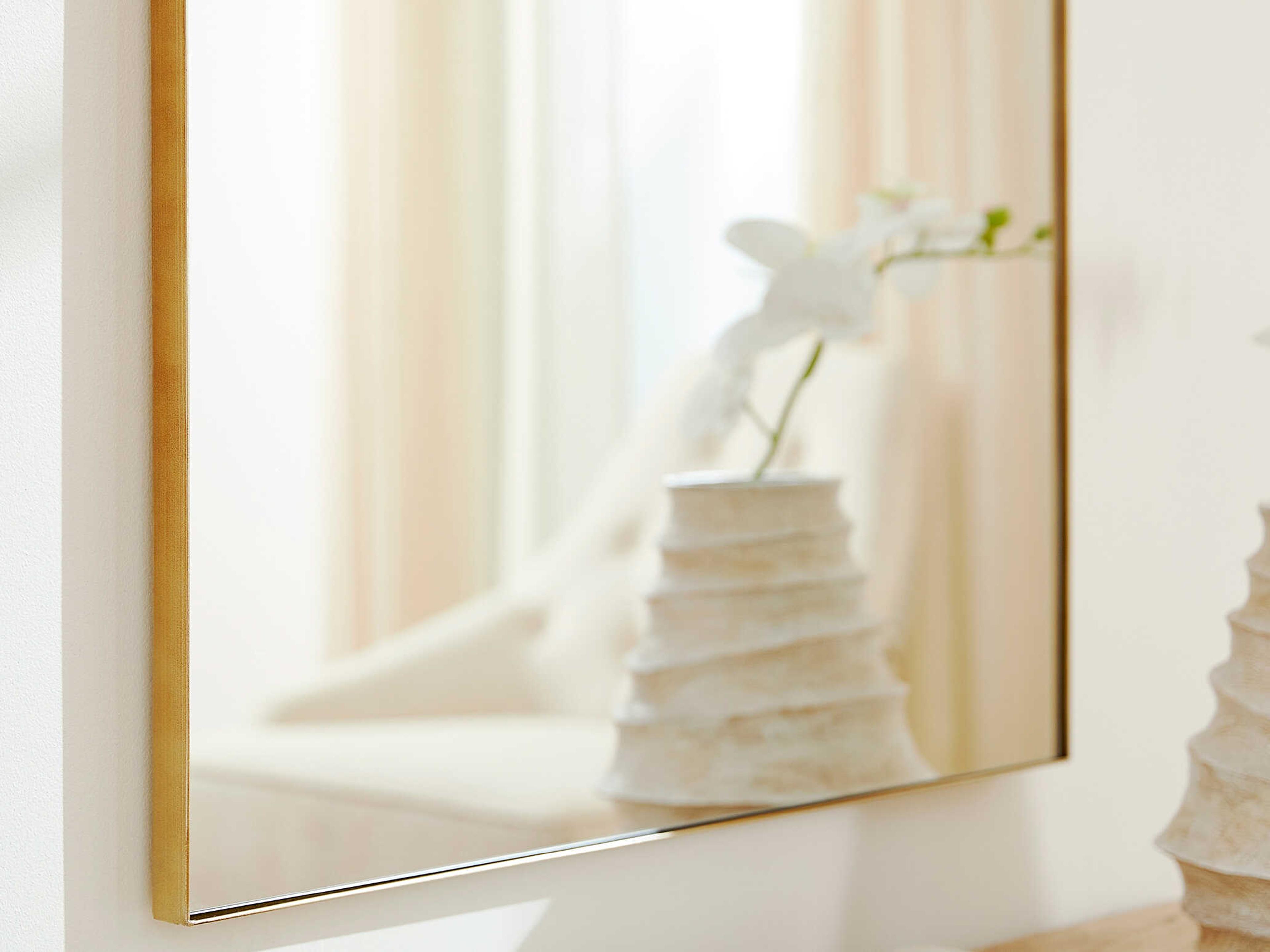 Quorum Gold Rectangular Wall Mirror