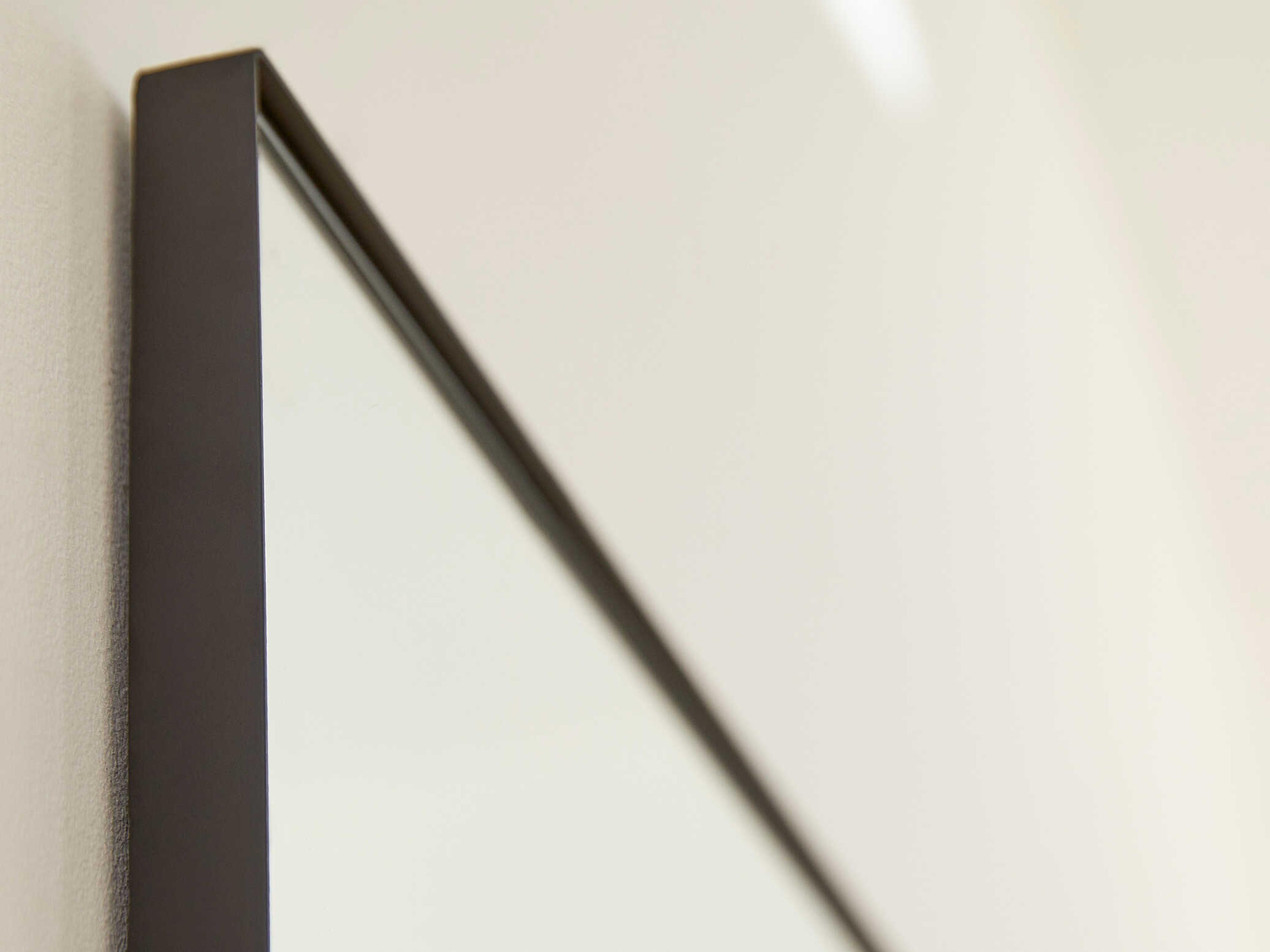 Quorum Matte Black Rectangular Wall Mirror