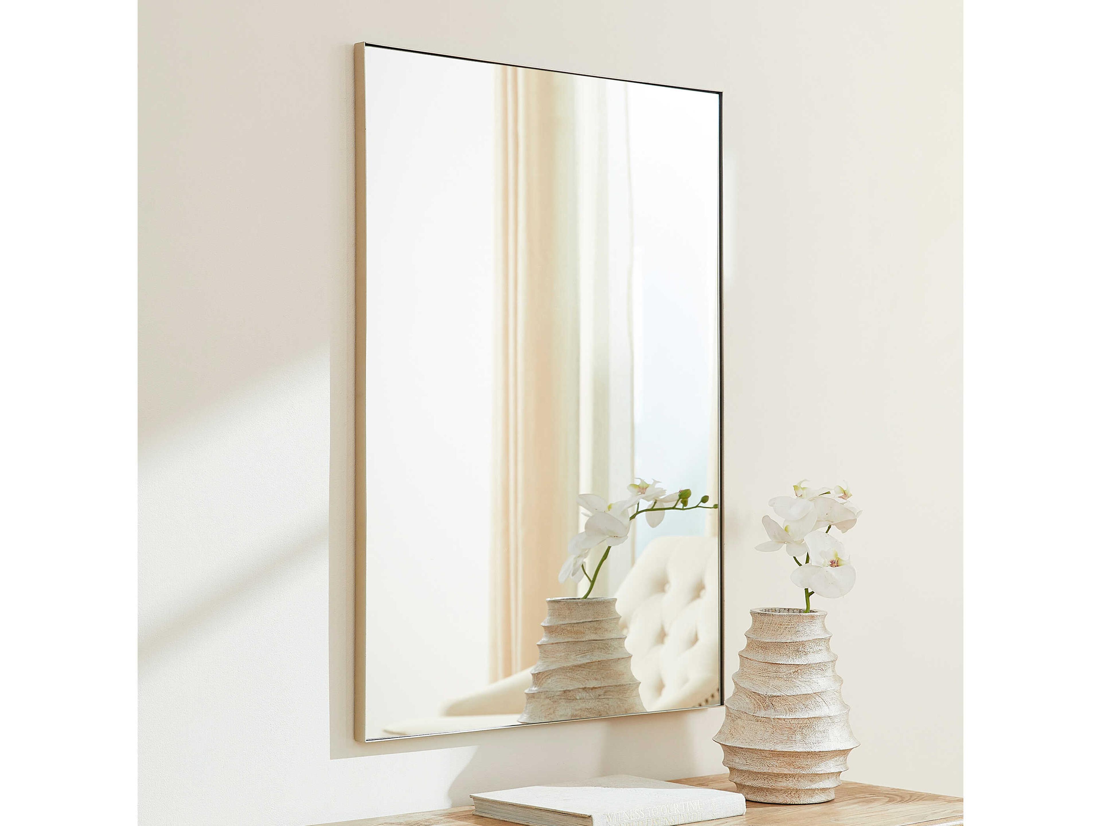Quorum Silver Rectangular Wall Mirror