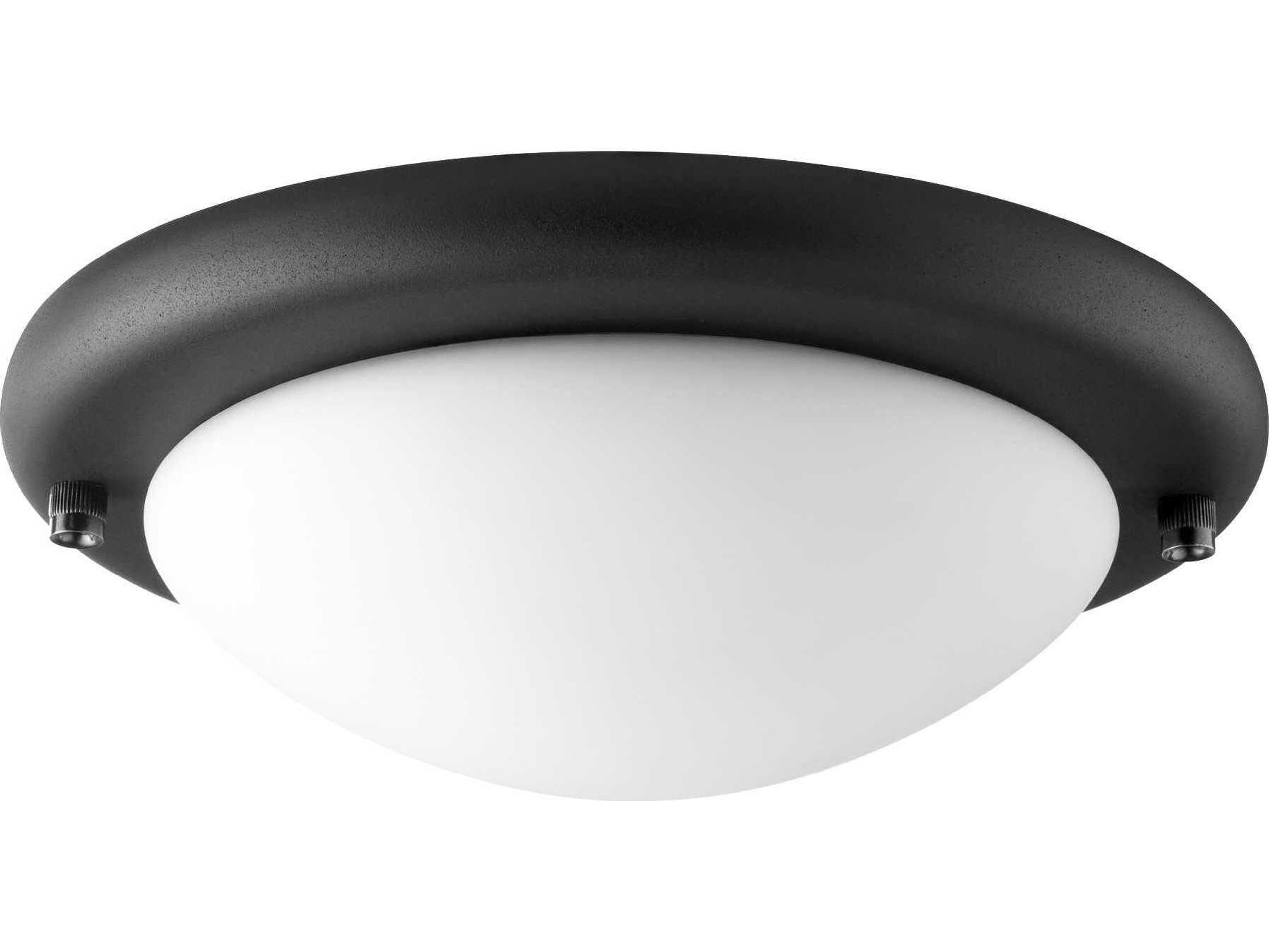 Textured Black 1-Light Fan Light Kit