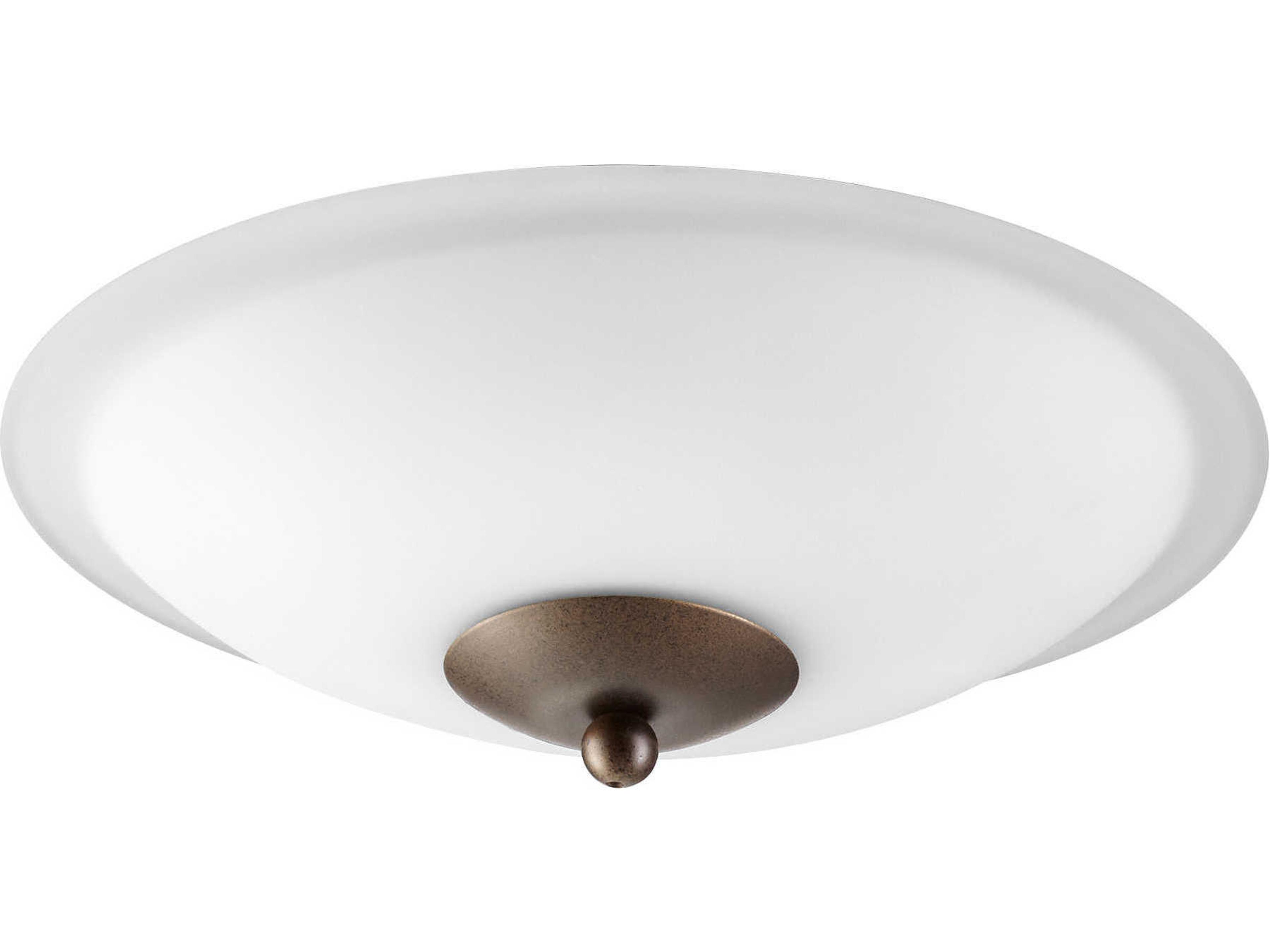 Oiled Bronze / Satin Opal 2-Light Fan Light Kit