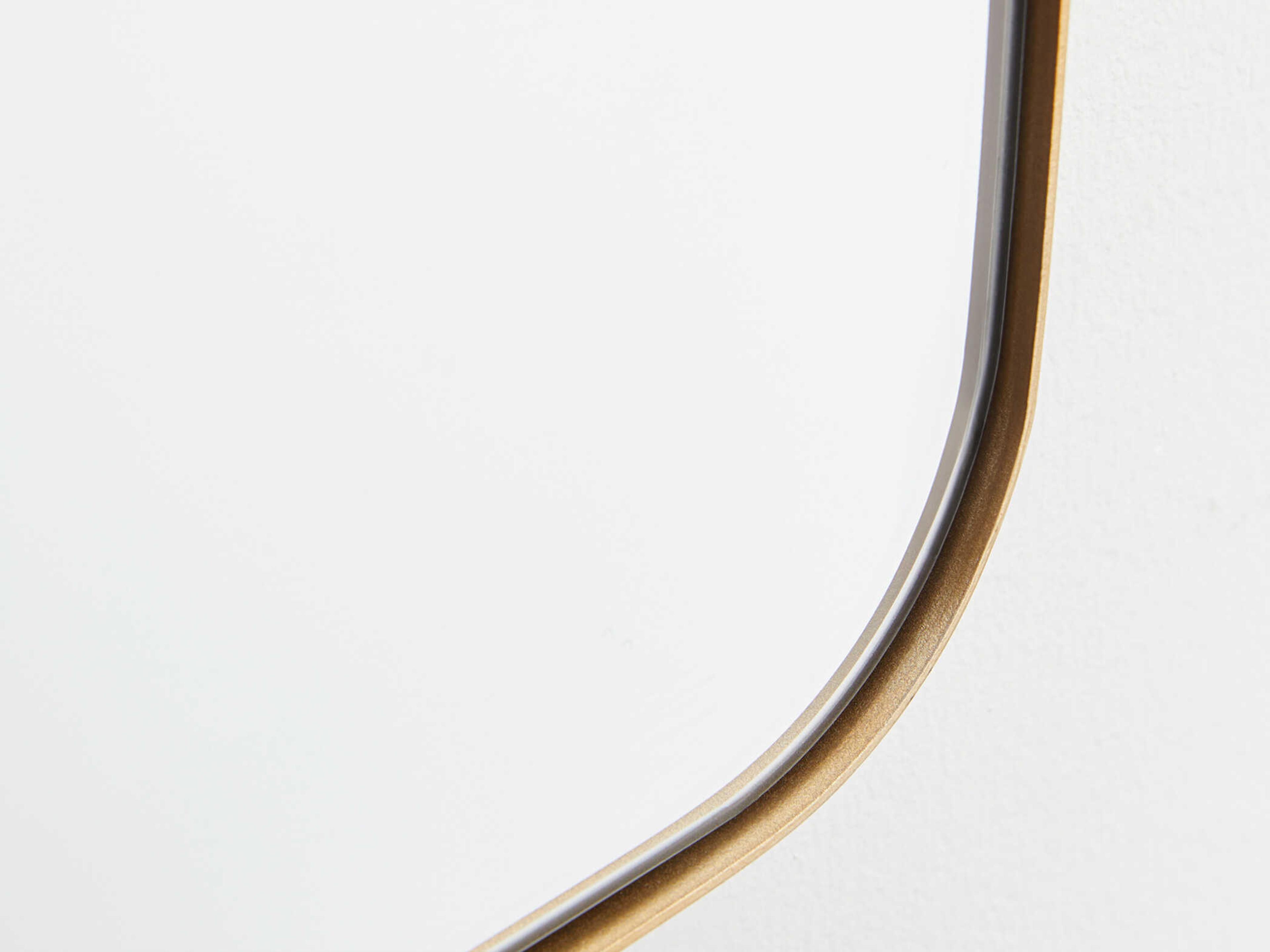 Quorum Gold Rectangular Stadium Wall Mirror