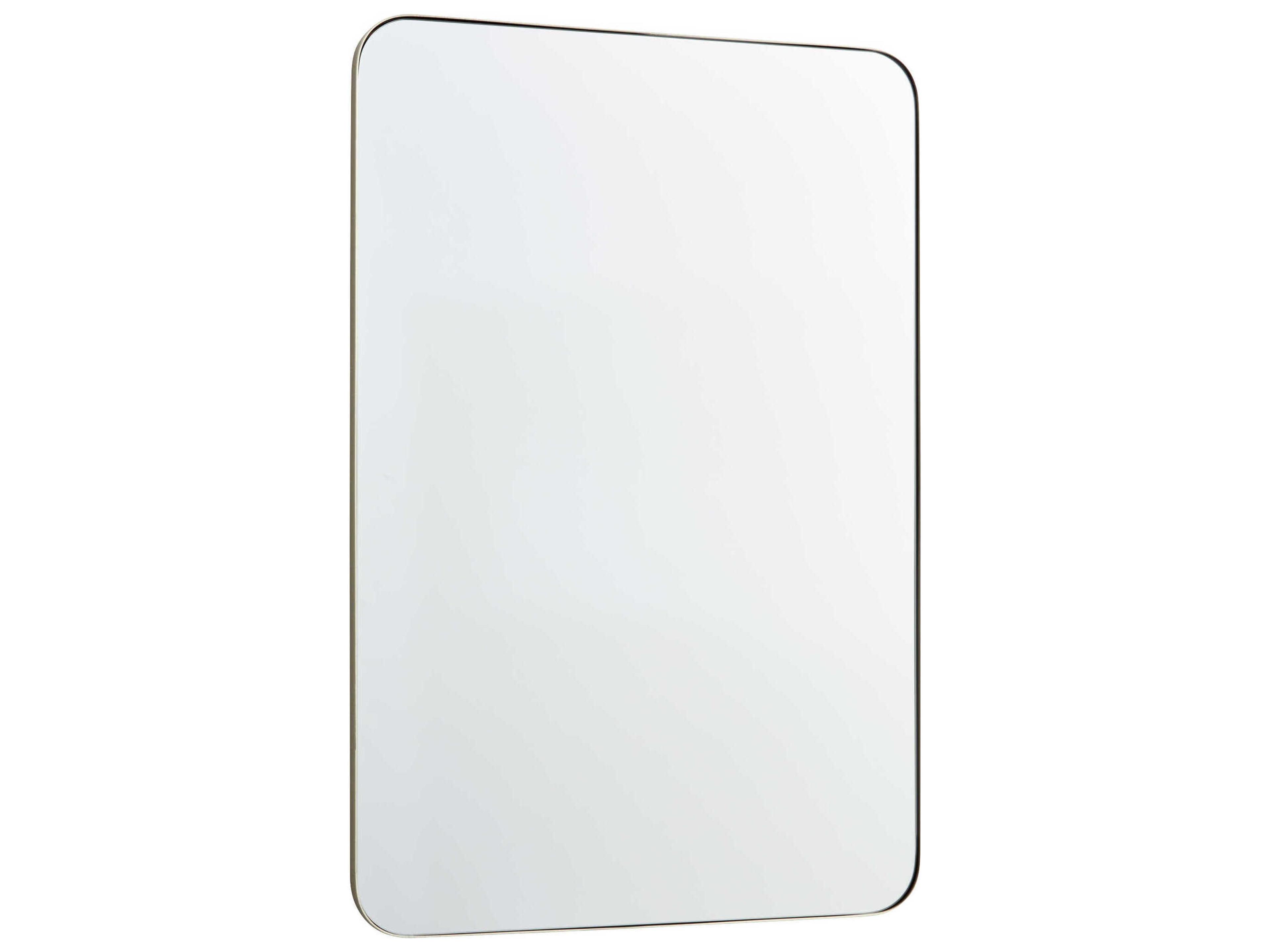 Silver Rectangular Stadium Wall Mirror