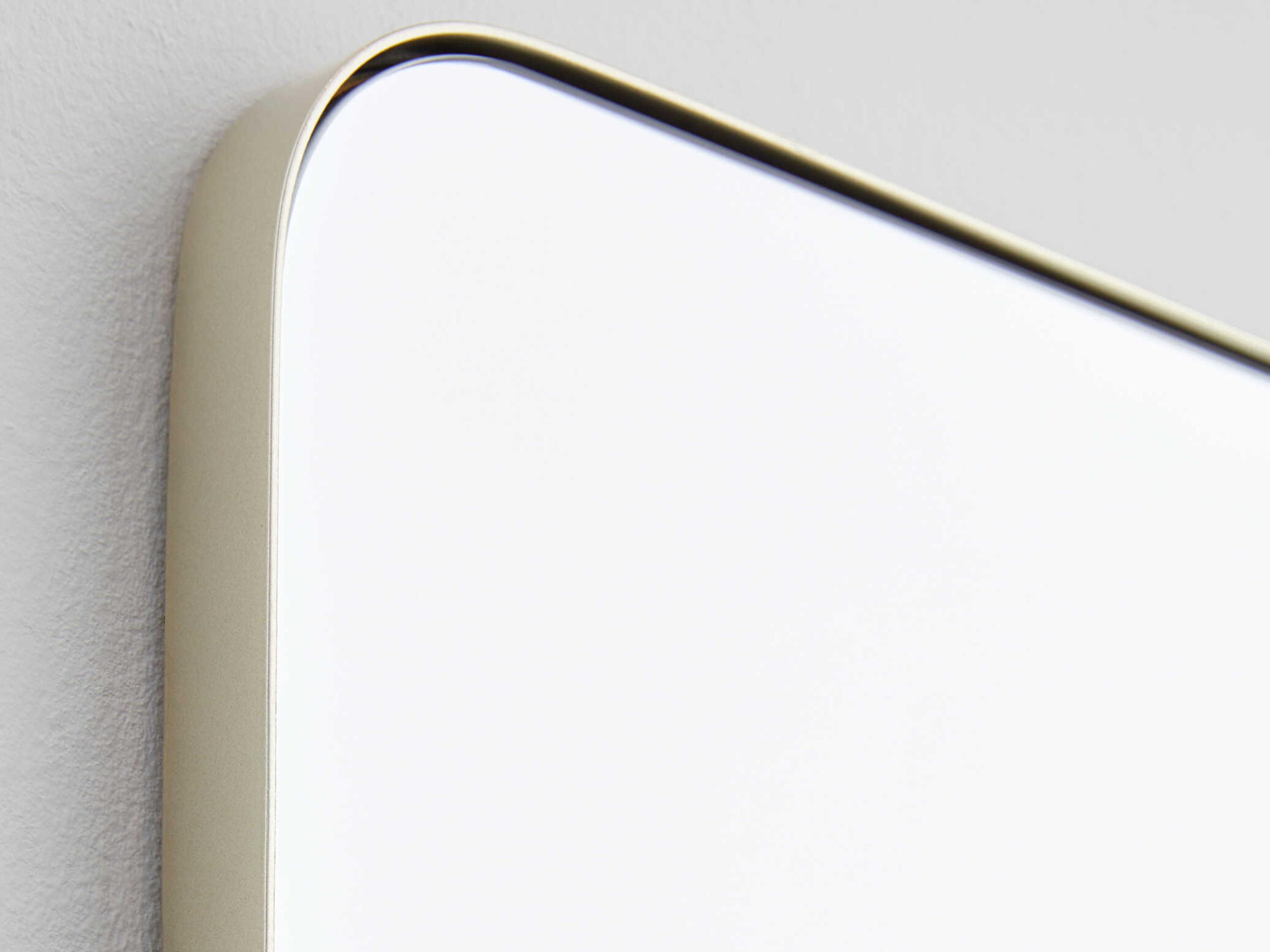 Quorum Silver Rectangular Stadium Wall Mirror