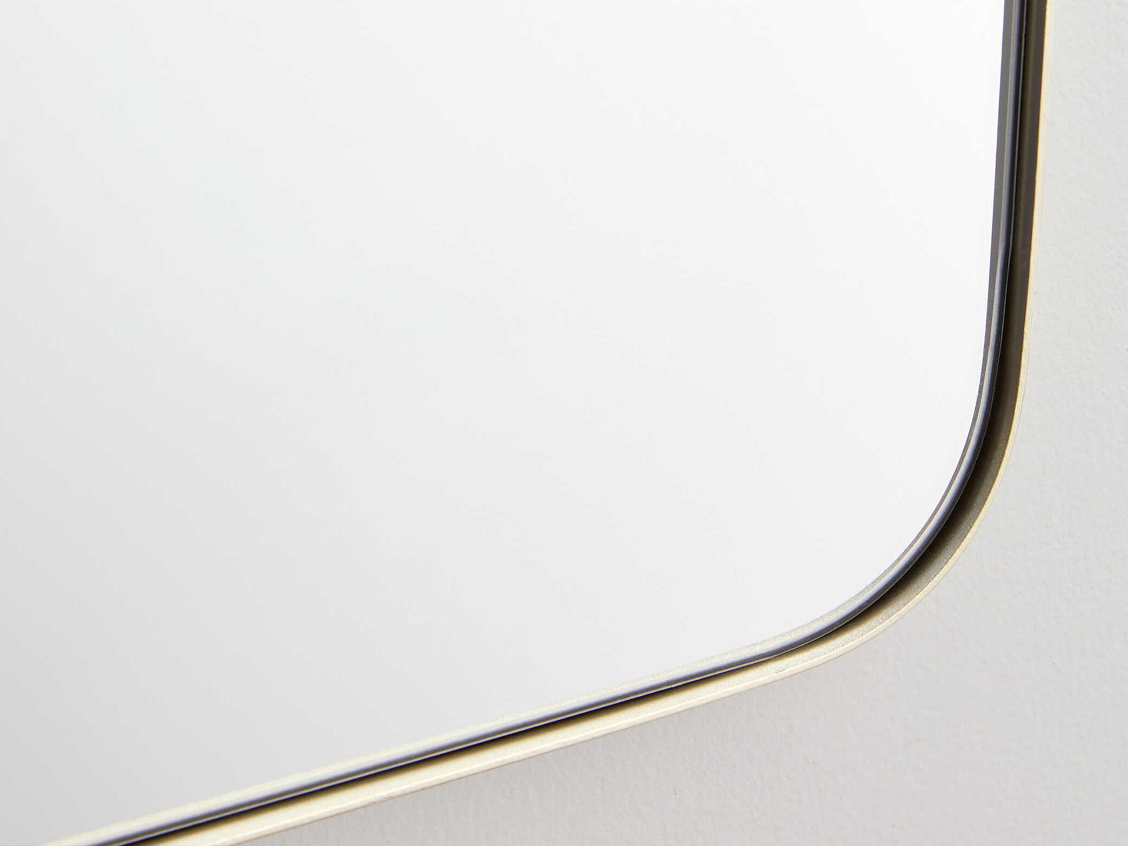 Quorum Silver Rectangular Stadium Wall Mirror