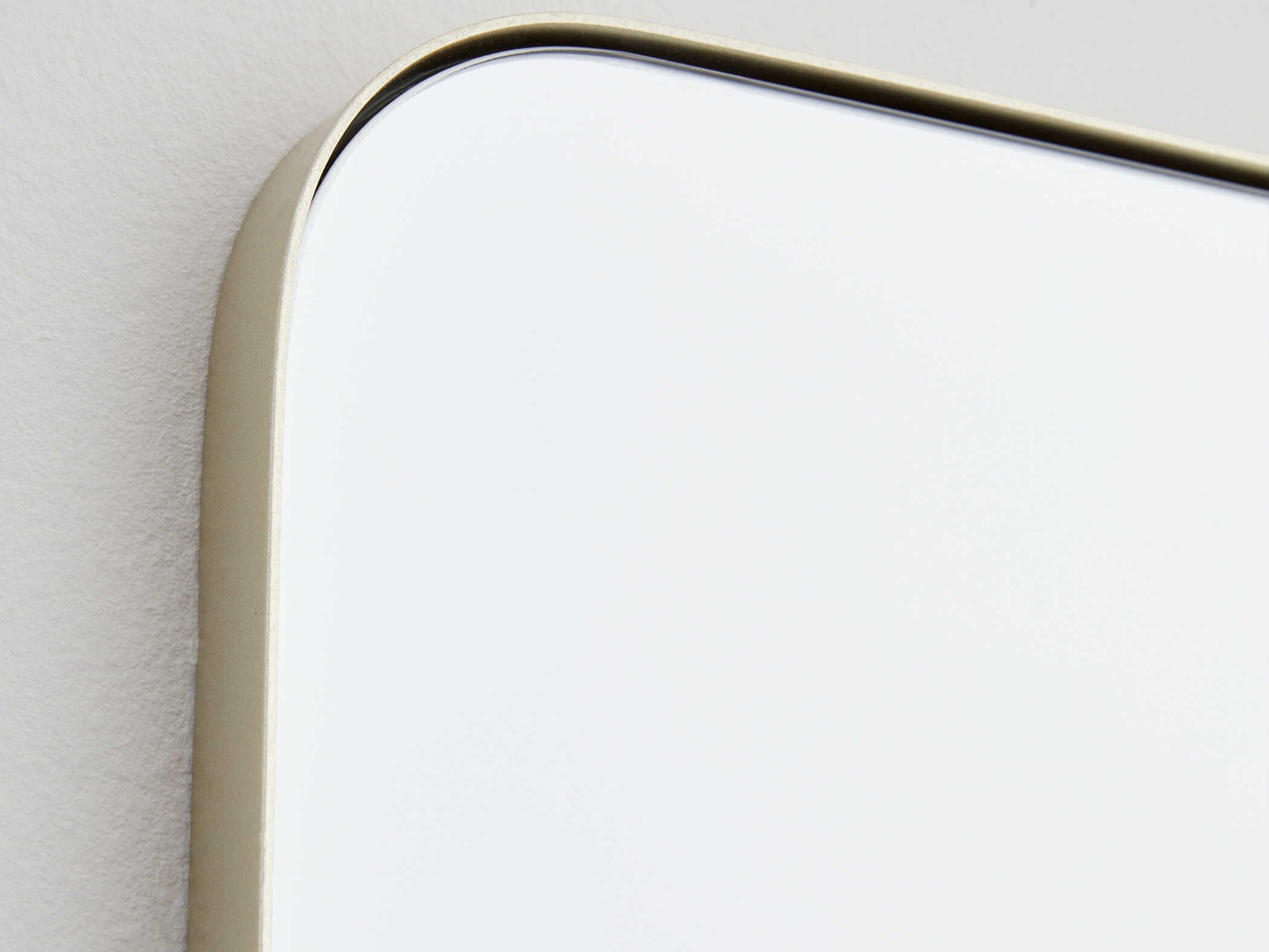 Quorum Silver Rectangular Stadium Wall Mirror