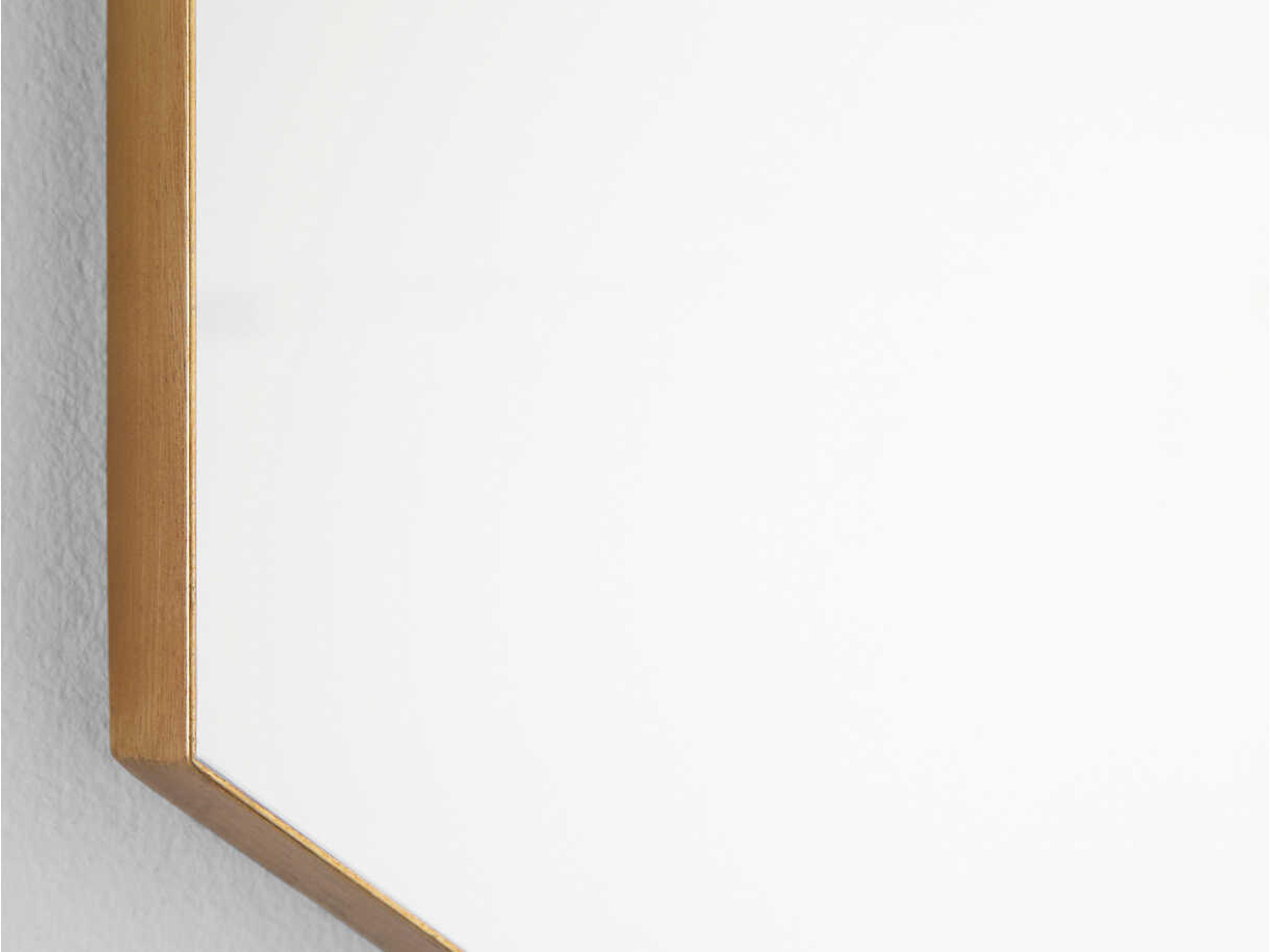 Quorum Gold Hexagon Wall Mirror