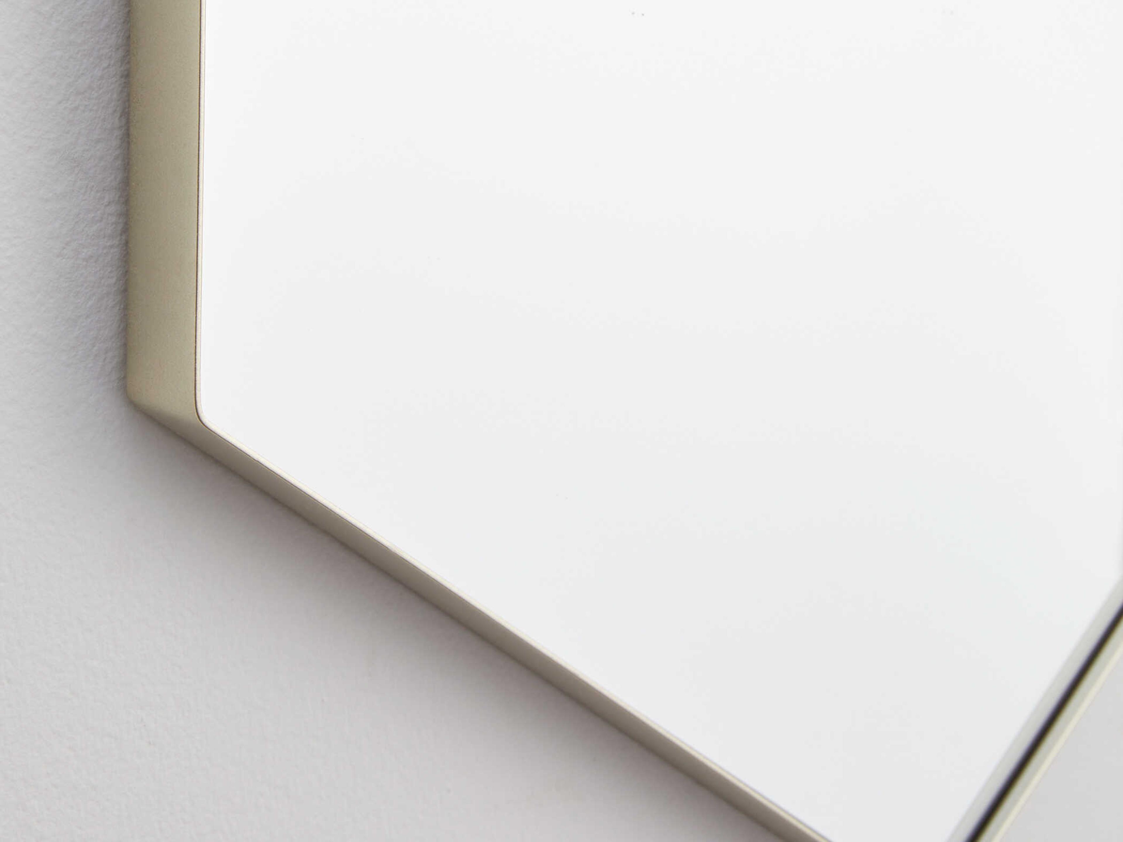 Quorum Silver Hexagon Wall Mirror